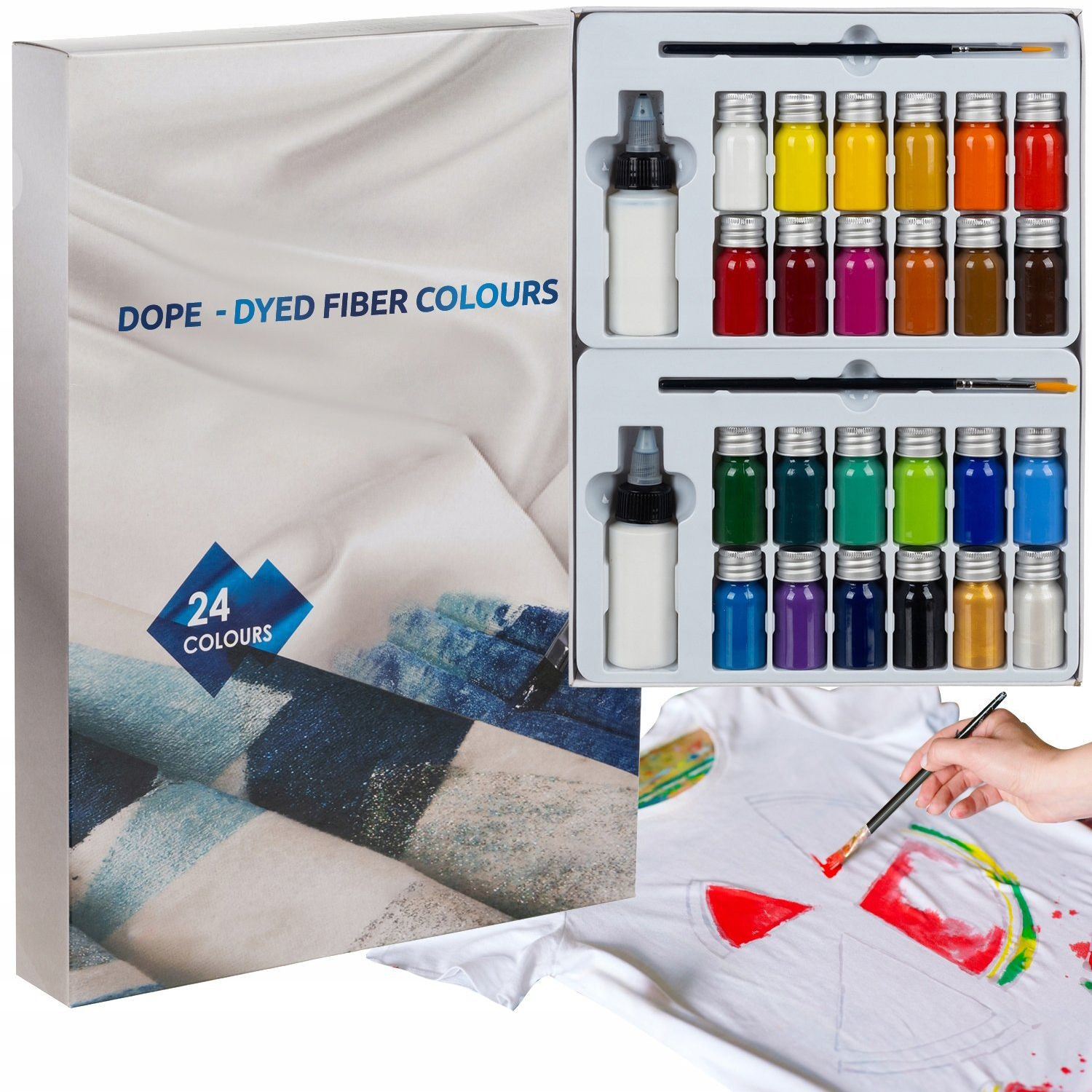 Stofffarben 24er-Pack 10ml