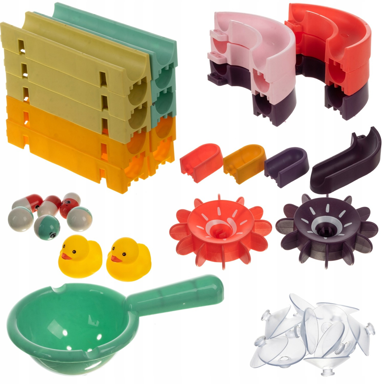 Fun bath toy with slide