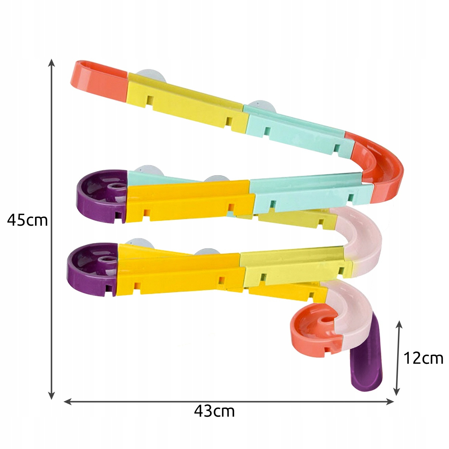 Fun bath toy with slide
