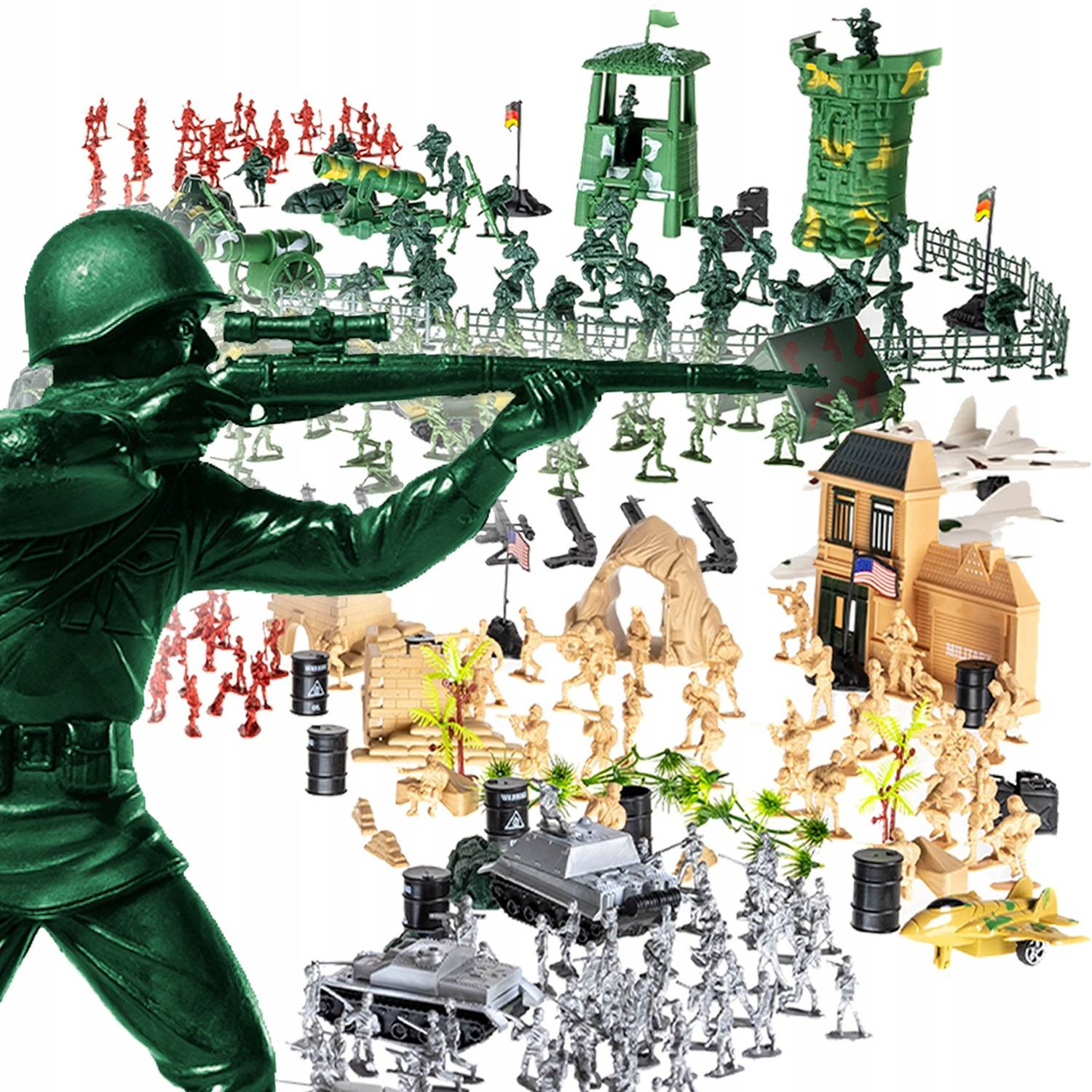 Kit de construction de base militaire 300 pièces