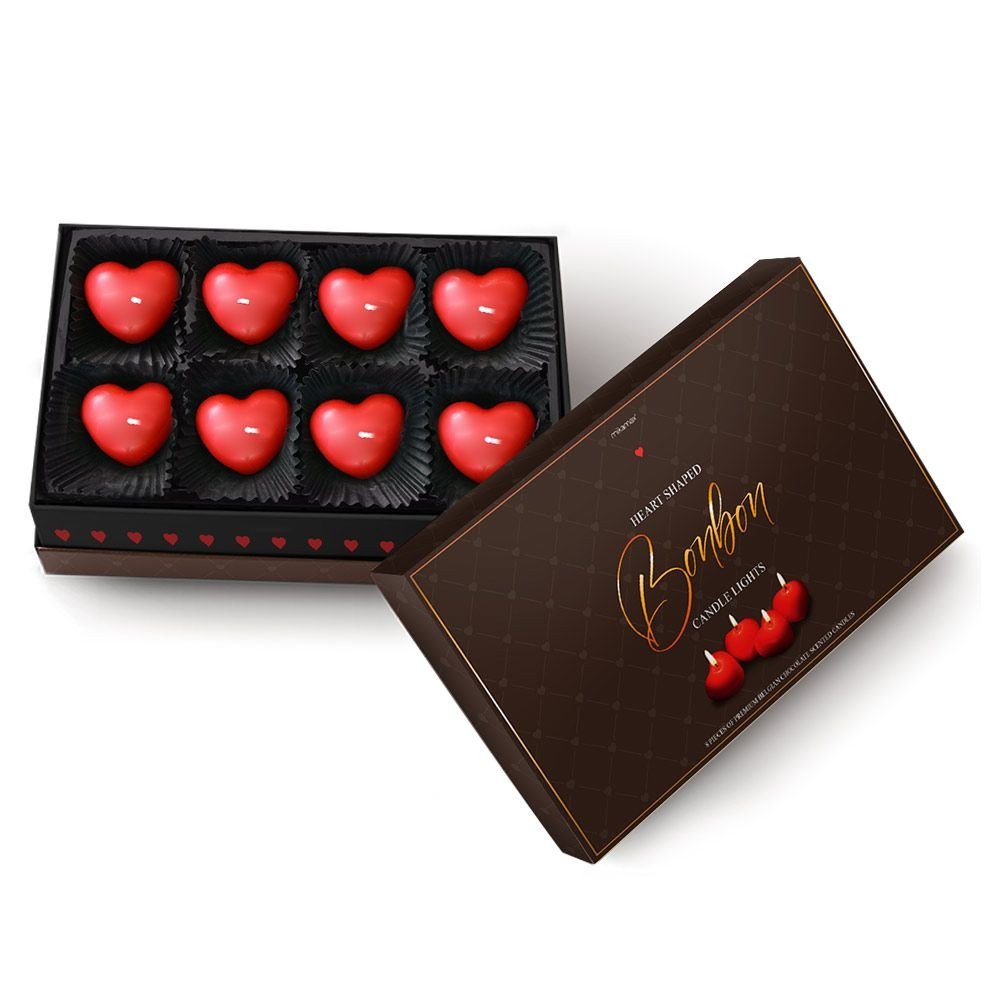 Hartvormige chocoladekaars