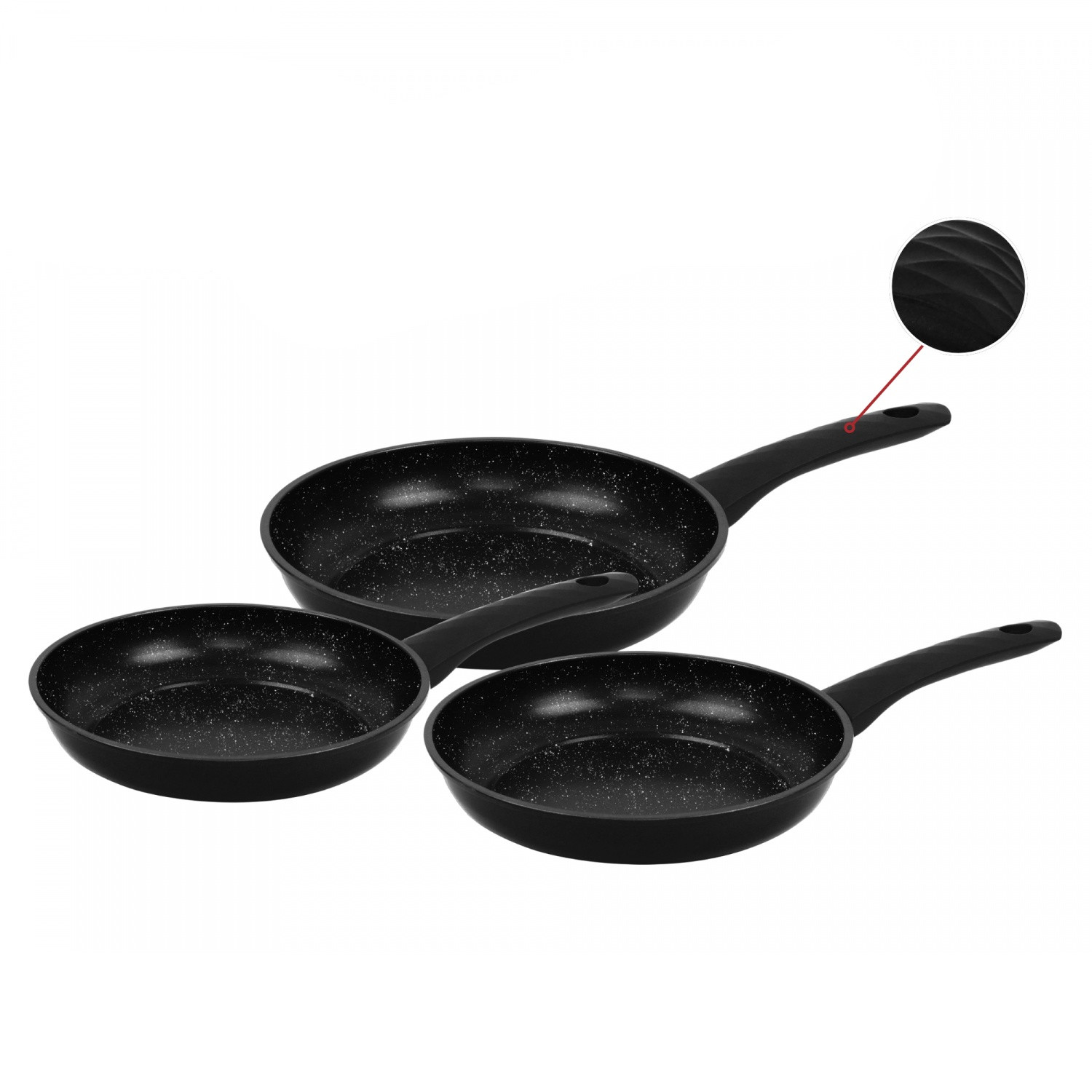 Set di padelle marmorizzate