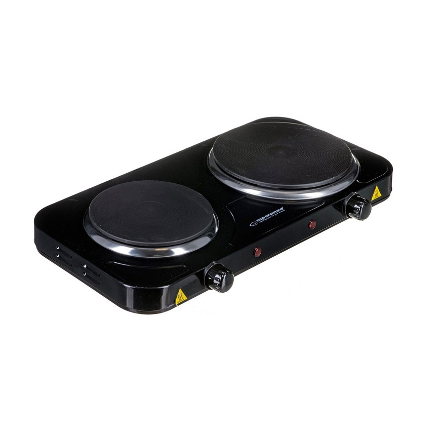 Cuisinière électrique avec deux plaques de cuisson