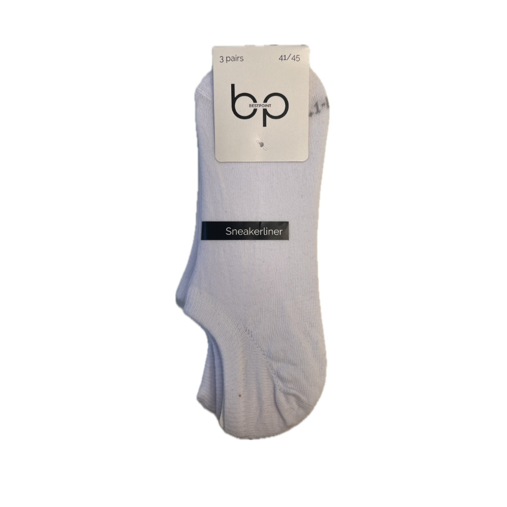 Sneakerliner socks in white - 3 pack