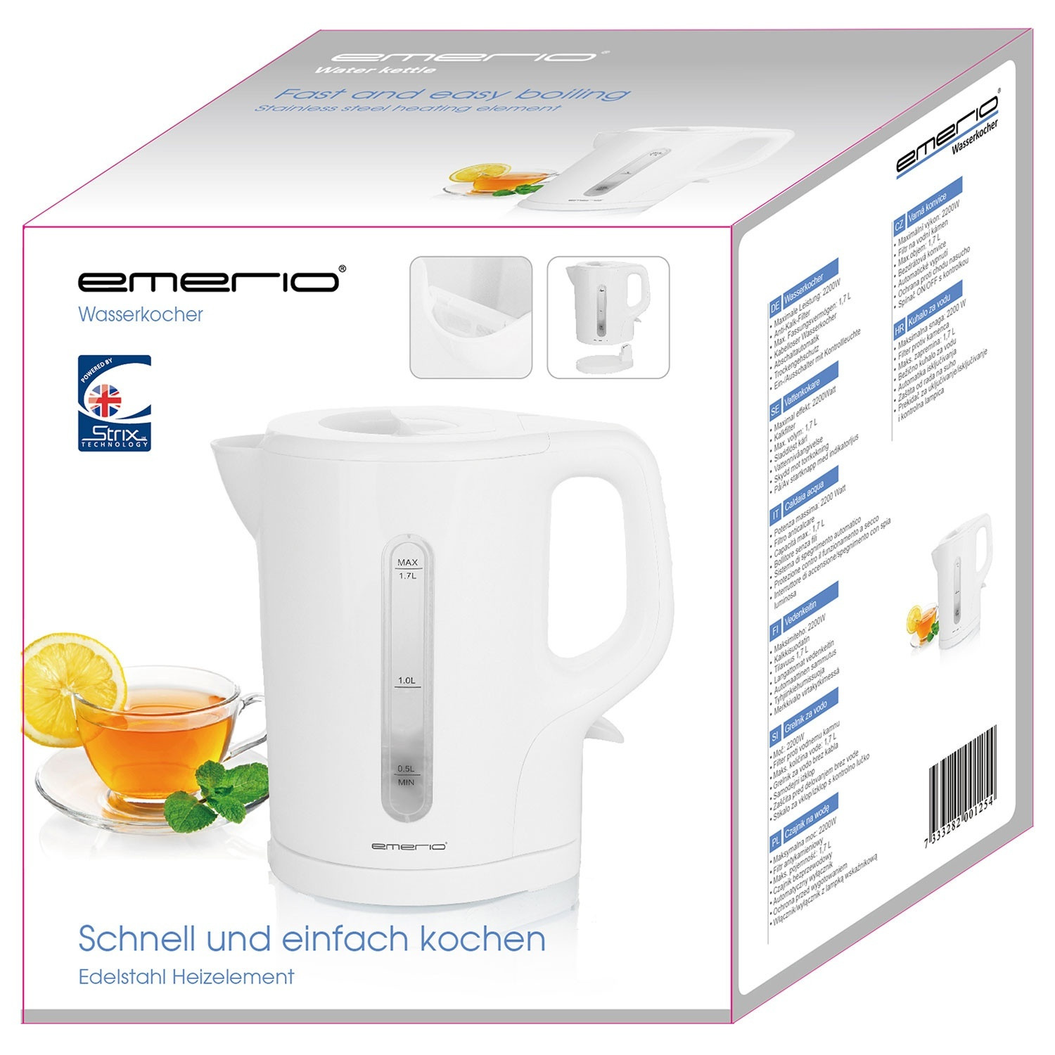 Bouilloire 1,7l blanche