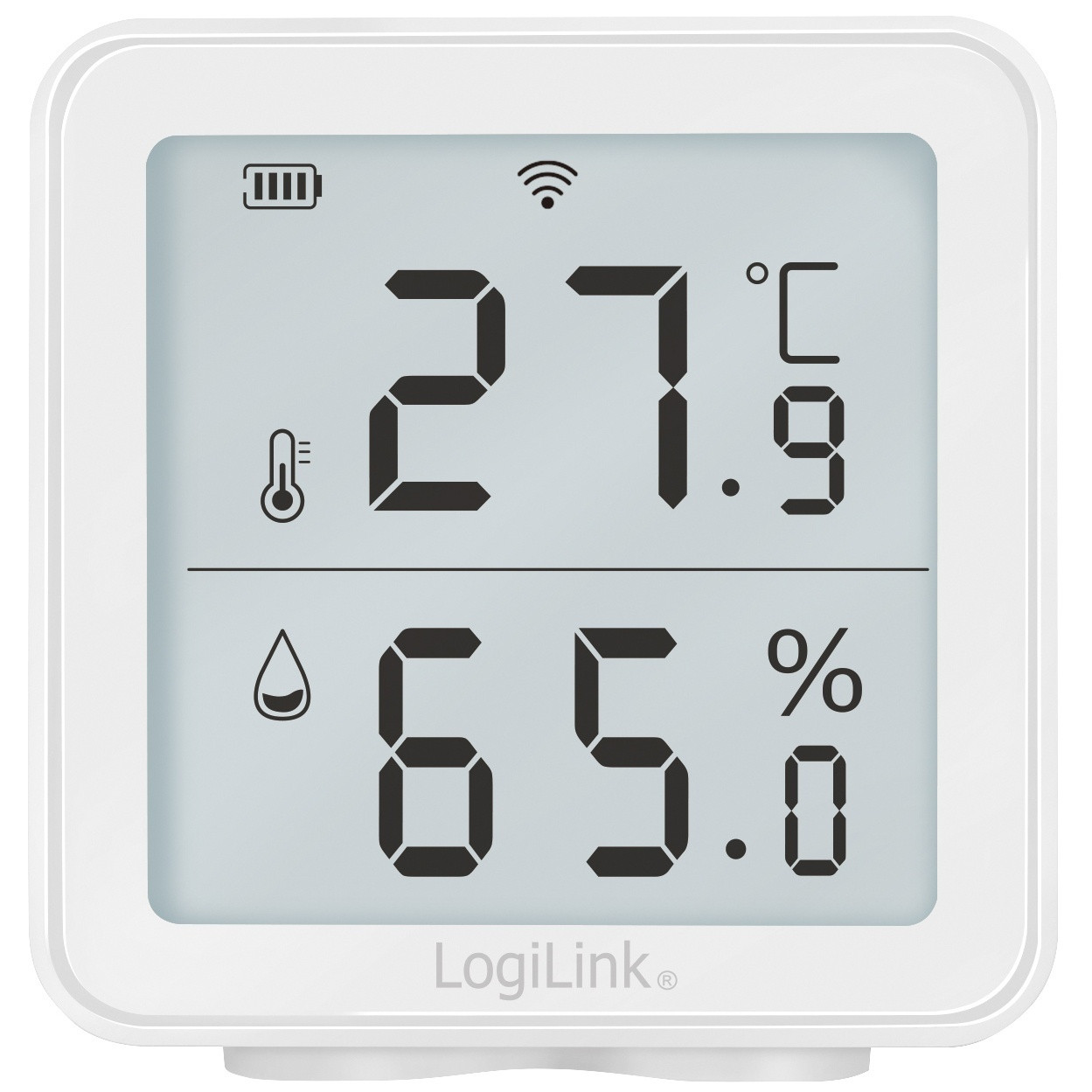 Sensor inteligente de temperatura e umidade Wifi Tuya