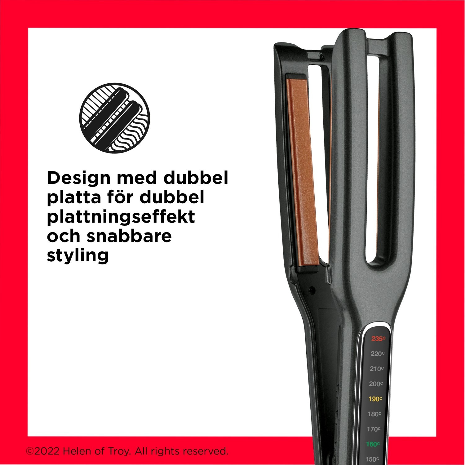 Plancha Doble Recta RVST2204