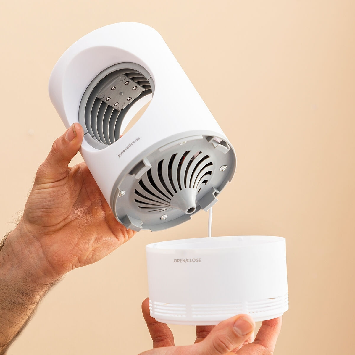 Lâmpada UV repelente de mosquitos com USB e forte poder de sucção