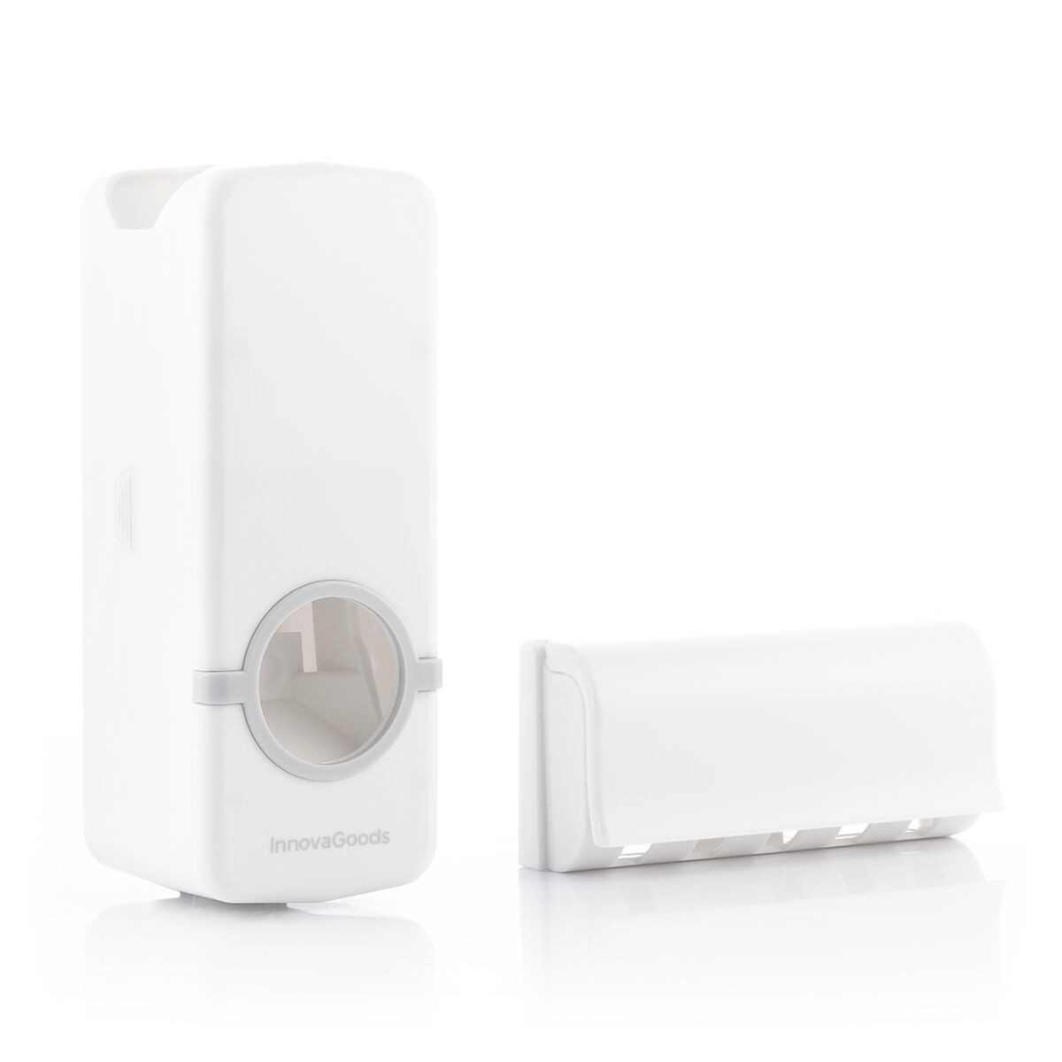 Toothpaste dispenser & Toothbrush holder - Practical, Hygienic