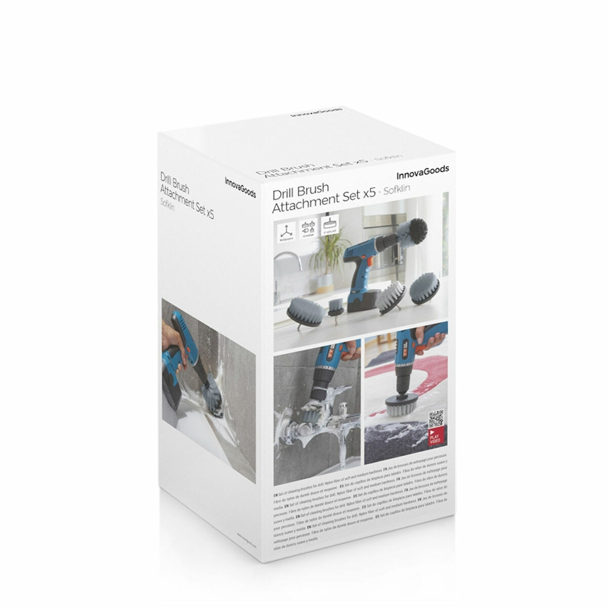 Drill brushes 5-pack for Home cleaning