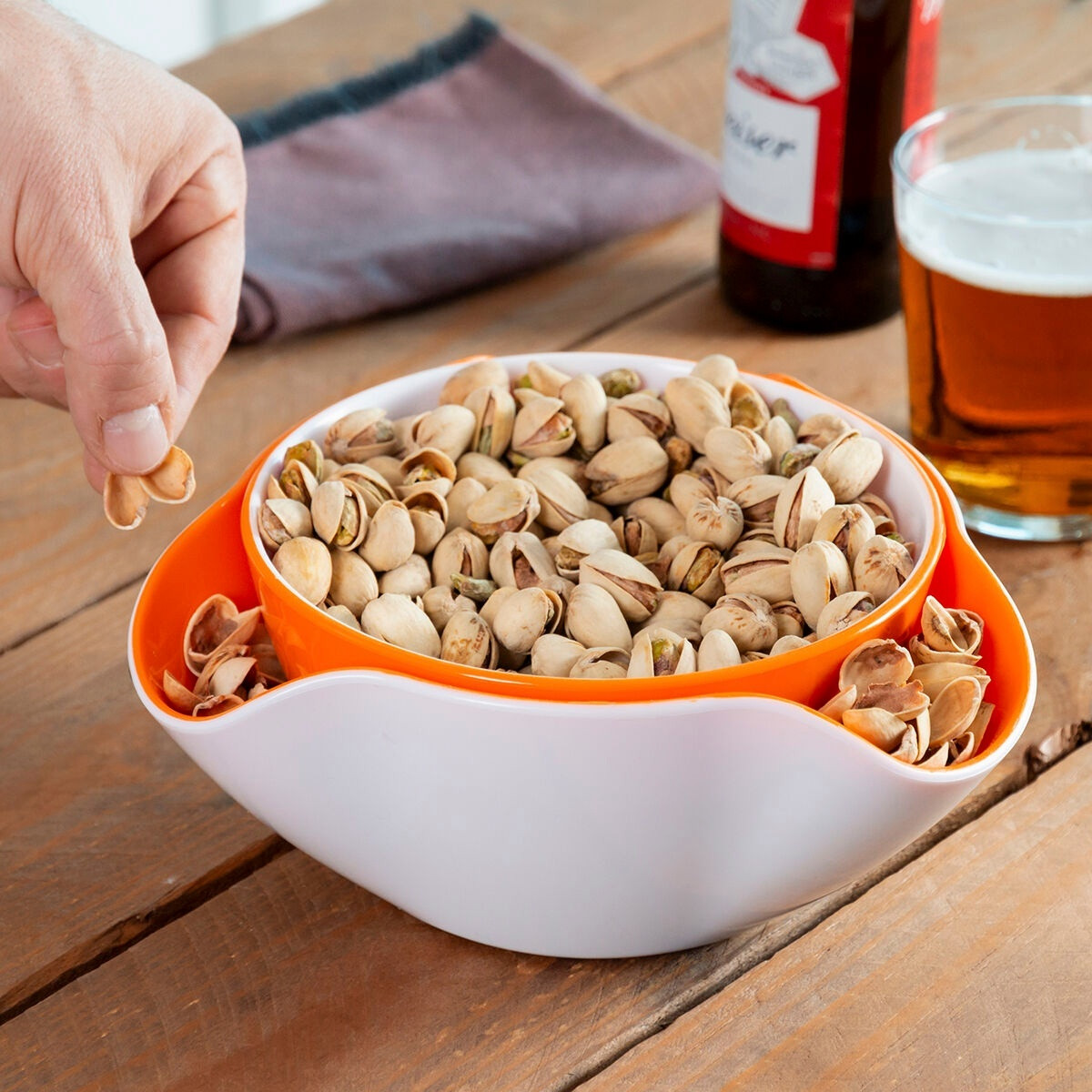 Stackable Snack bowls BPA-free, 2-pack