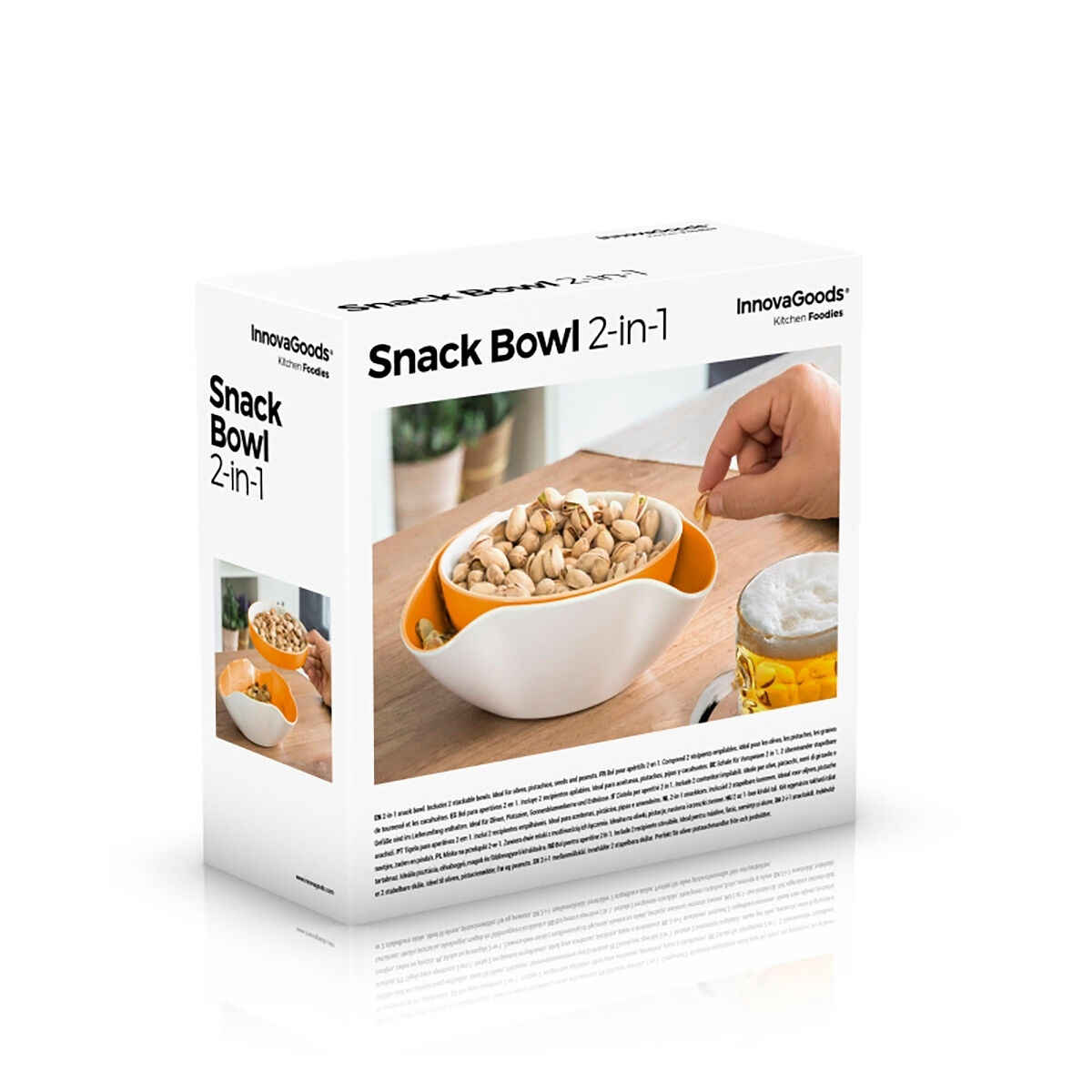 Stackable Snack bowls BPA-free, 2-pack