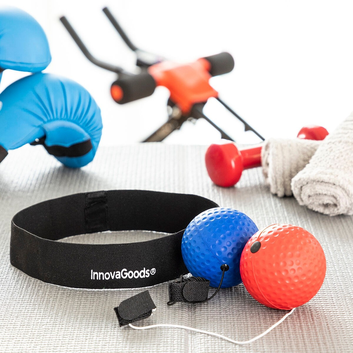 Bolas de treinamento e reflexo para boxe e flexibilidade