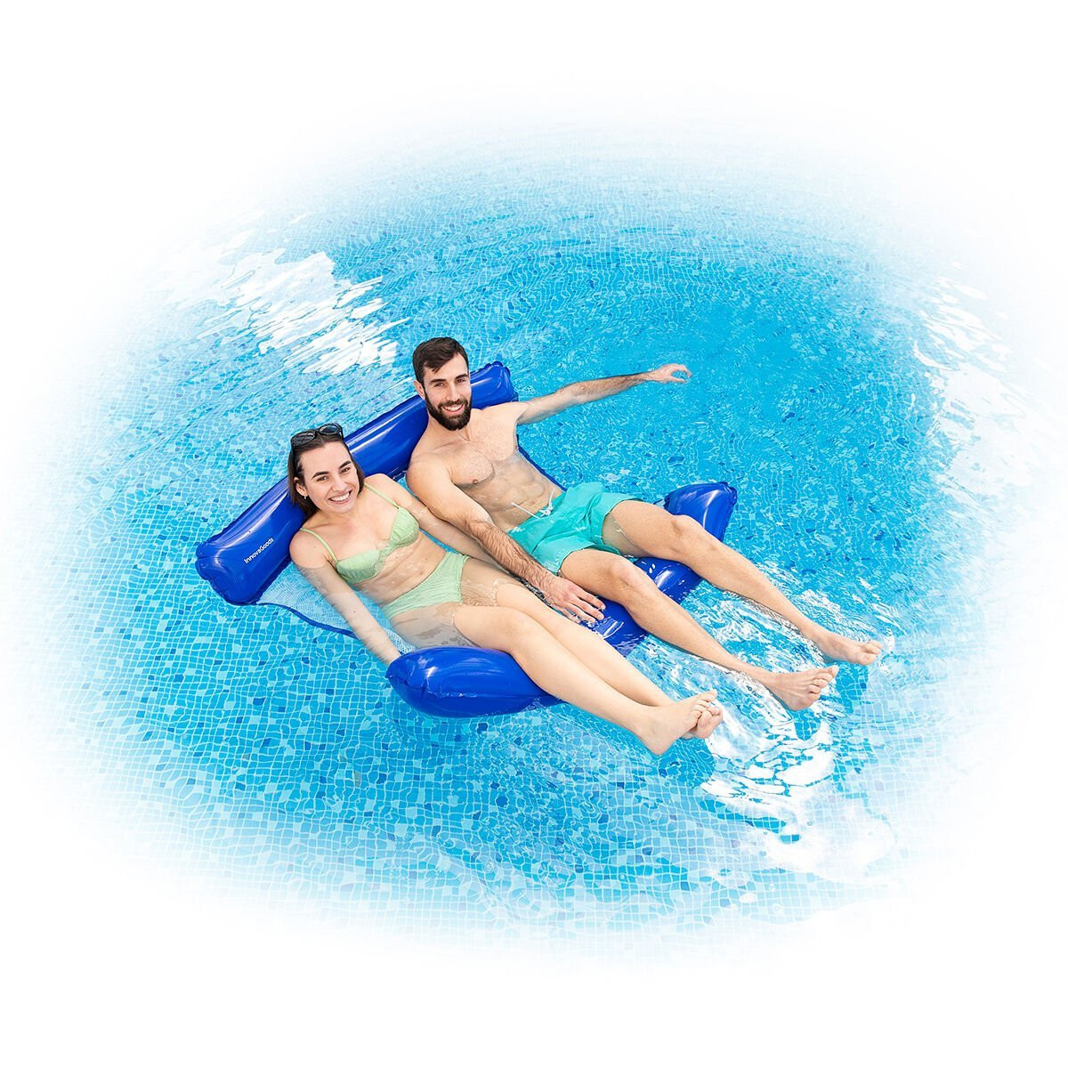 Ergonomic Double Hammock for Pool
