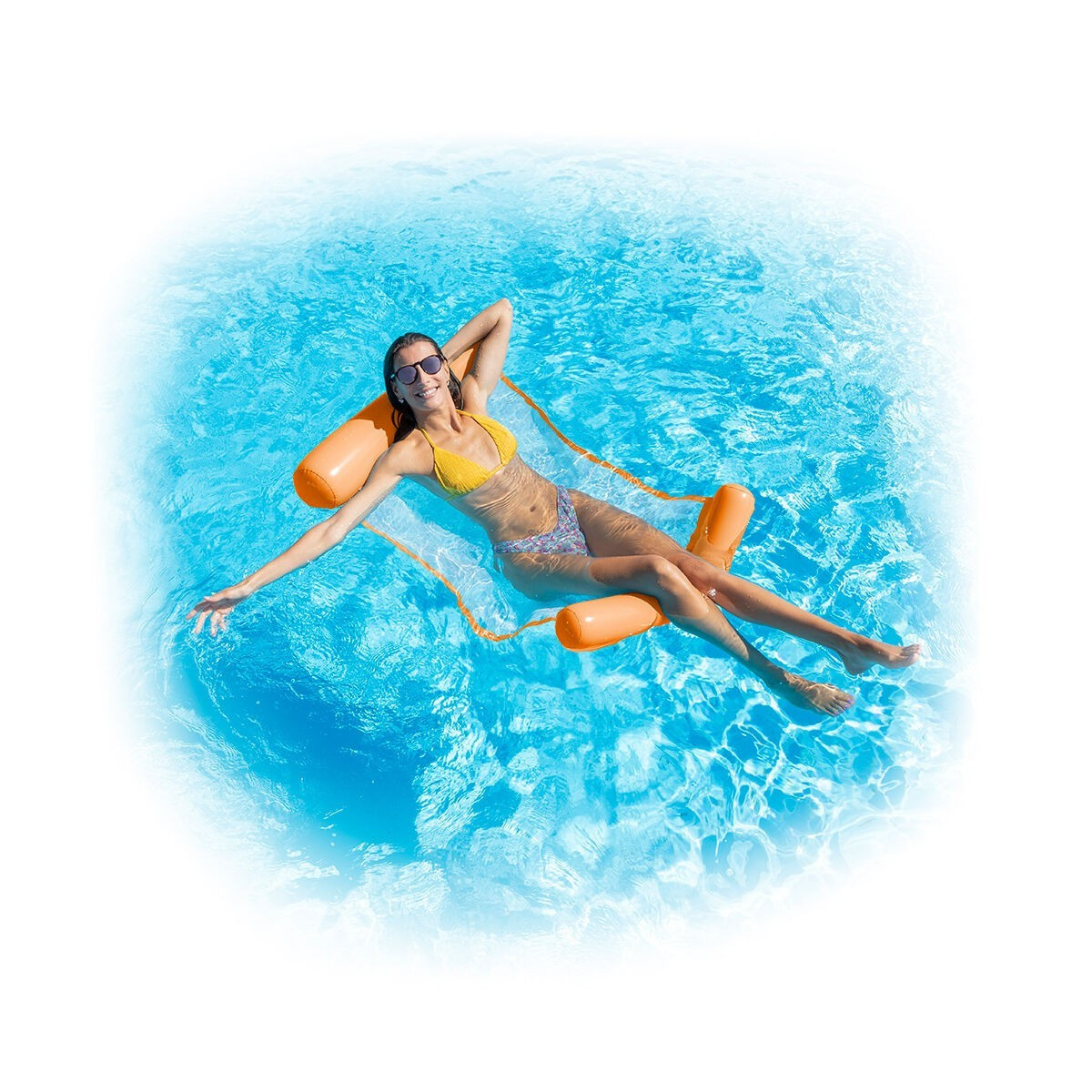 Ergonomic Inflatable Pool Hammock 4-in-1