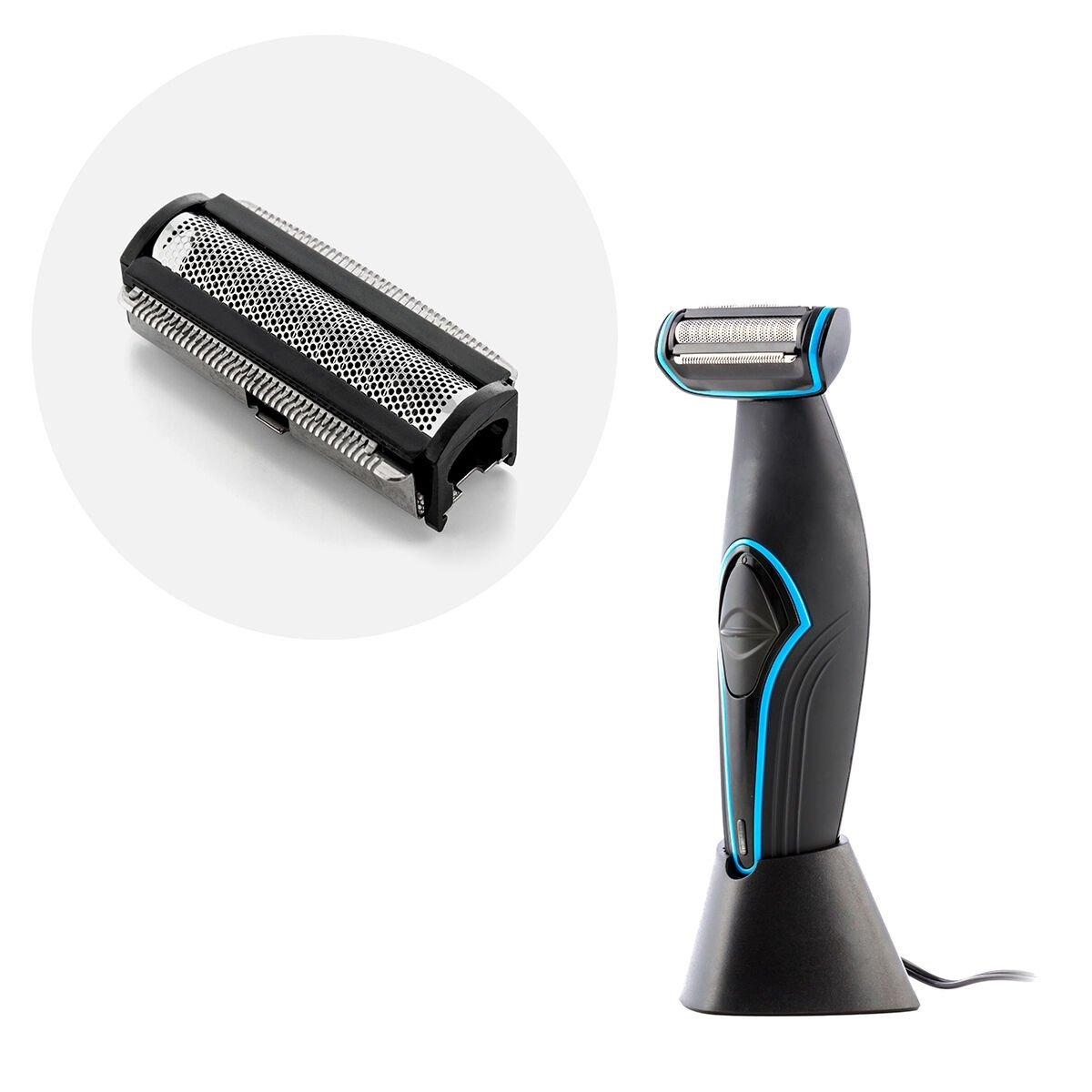 Replacement epilator head with trimmer blade