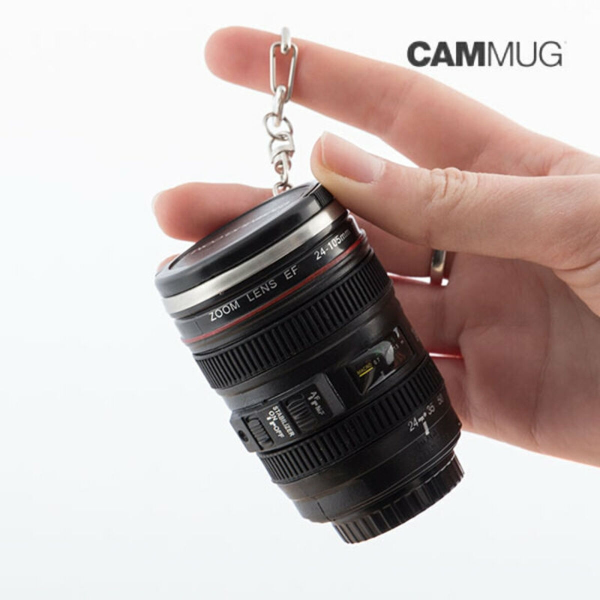 Coffee Mug Camera Lens with Key Ring