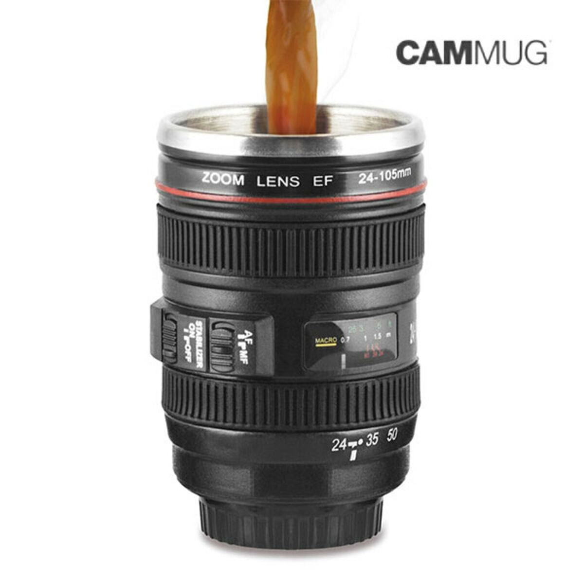 Coffee Mug Camera Lens with Key Ring