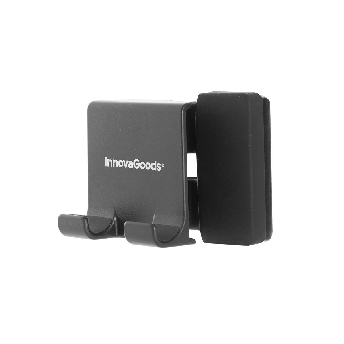 Supporto per cellulare con clip e silicone - Nero