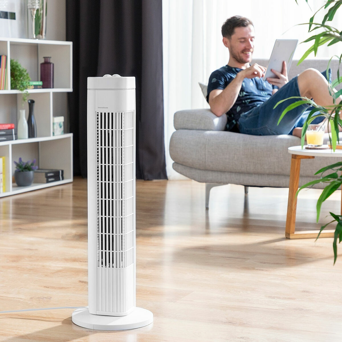 Leiser Turmventilator mit Timer und Oszillation