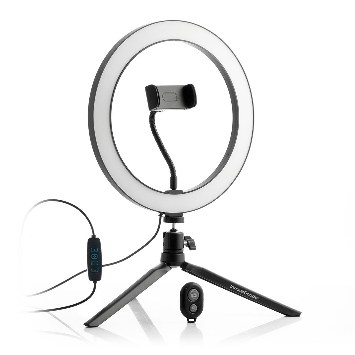 Selfie ring light with stand and remote control