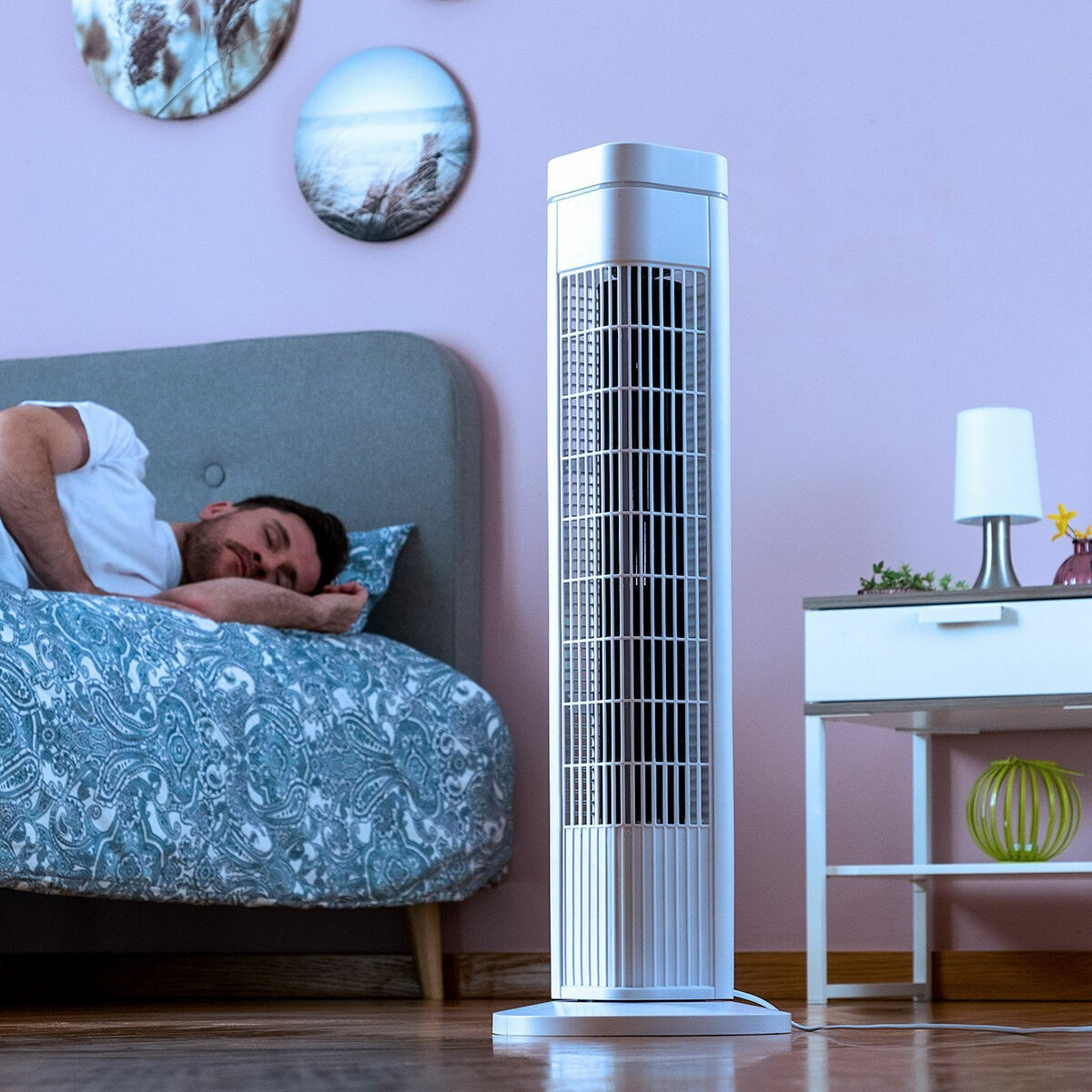 Leiser Turmventilator mit Timer und Oszillation