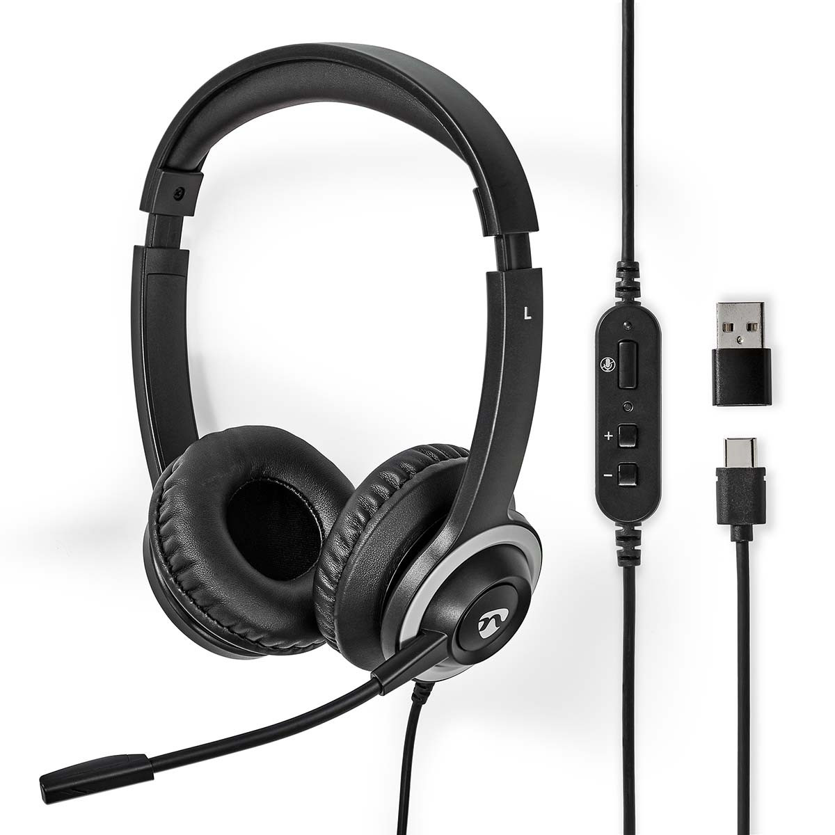 PC headset | On-Ear | Stereo | USB Type-A / USB Type-C™ | Foldable ...