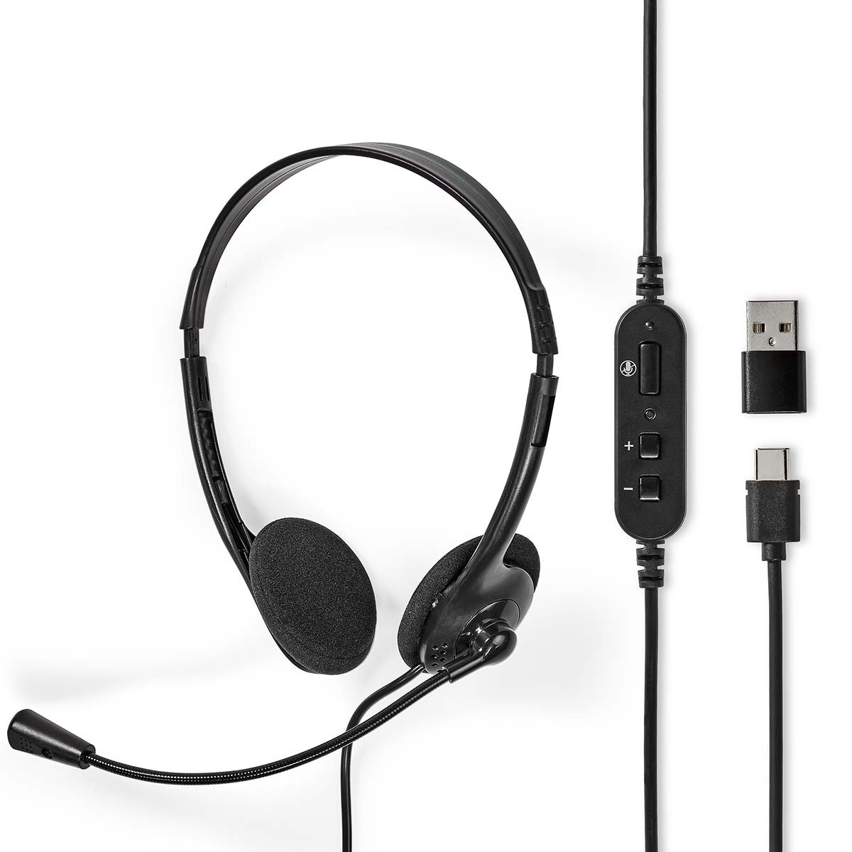 PC headset | On-Ear | Stereo | USB Type-A / USB Type-C™ | Foldable ...