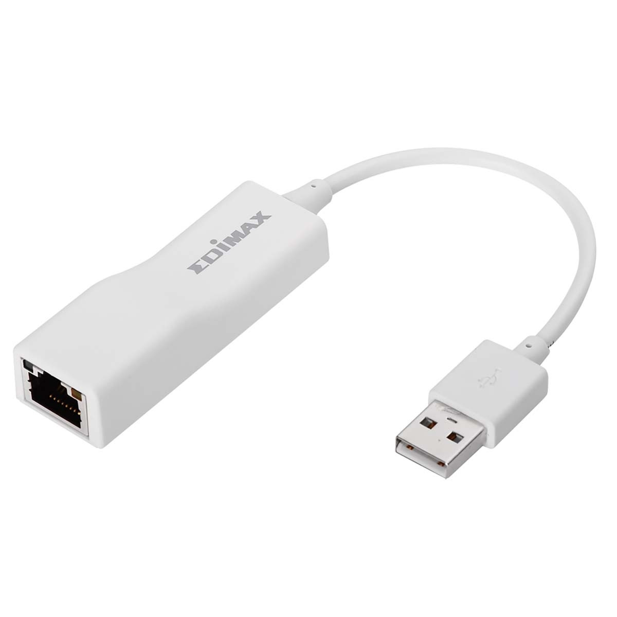 USB 2.0 Fixed Ethernet -Adapter 10/100 Mbit White