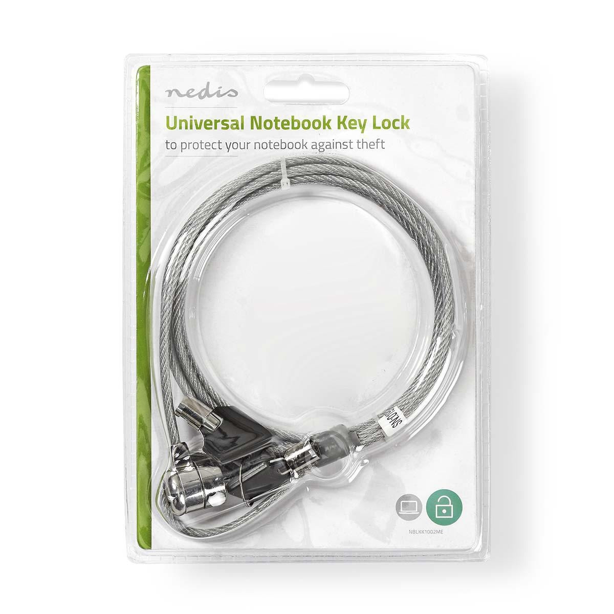 Notebook Lock | Lock Type: Key | 1.80 m | Metal