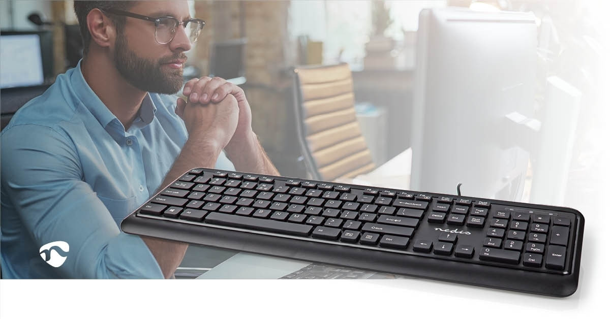 Wired Keyboard | USB-A | Multimedia | QWERTY | US Layout | Numeric ...