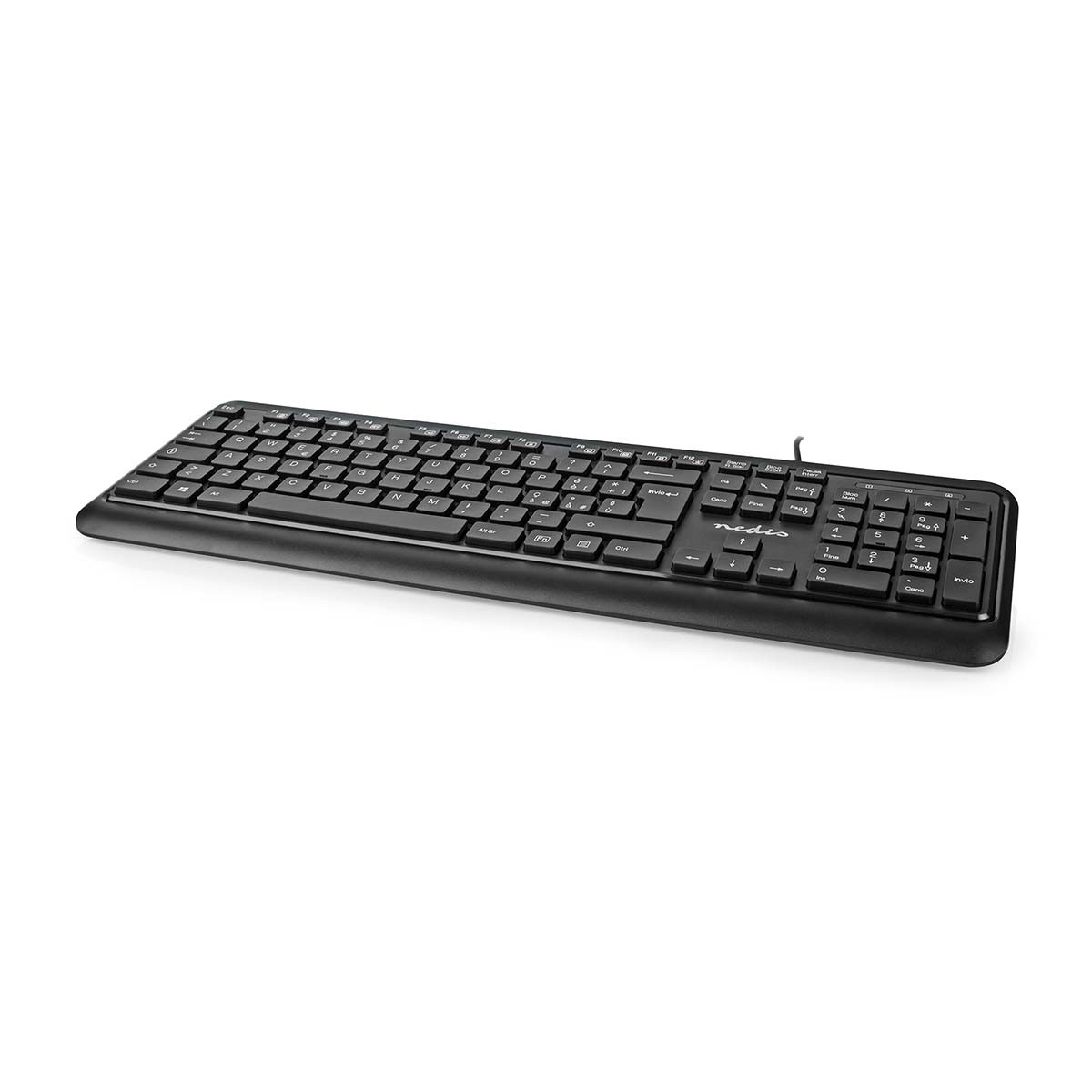 Wired Keyboard | USB-A | Multimedia | QWERTY | IT Layout | Numeric ...