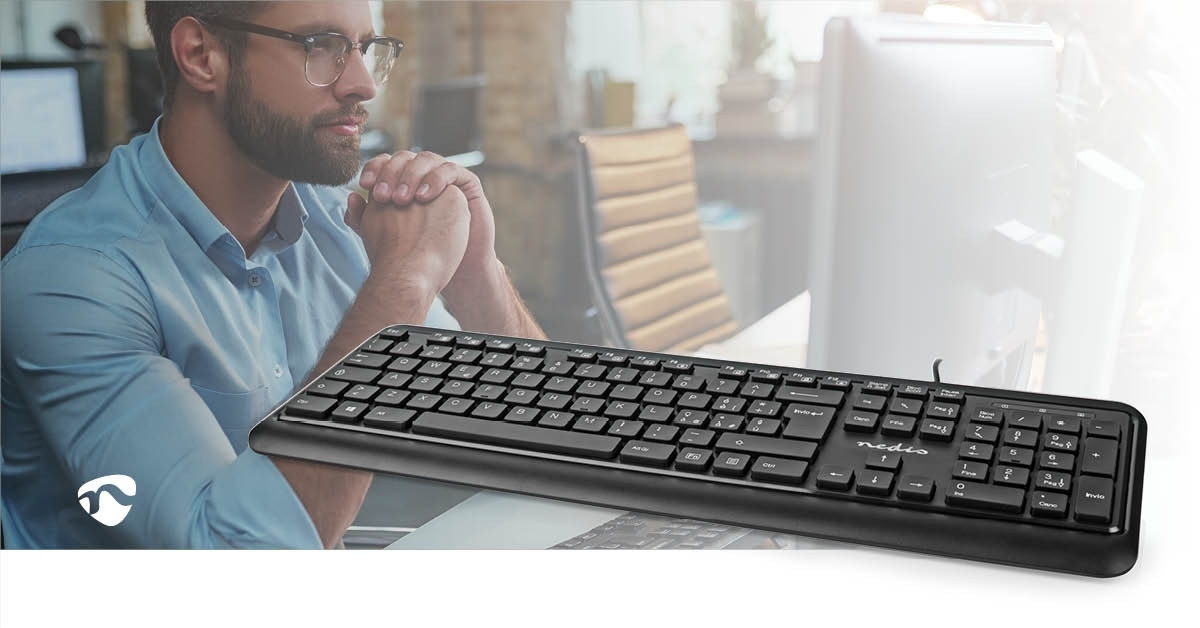 Wired Keyboard | USB-A | Multimedia | QWERTY | IT Layout | Numeric ...