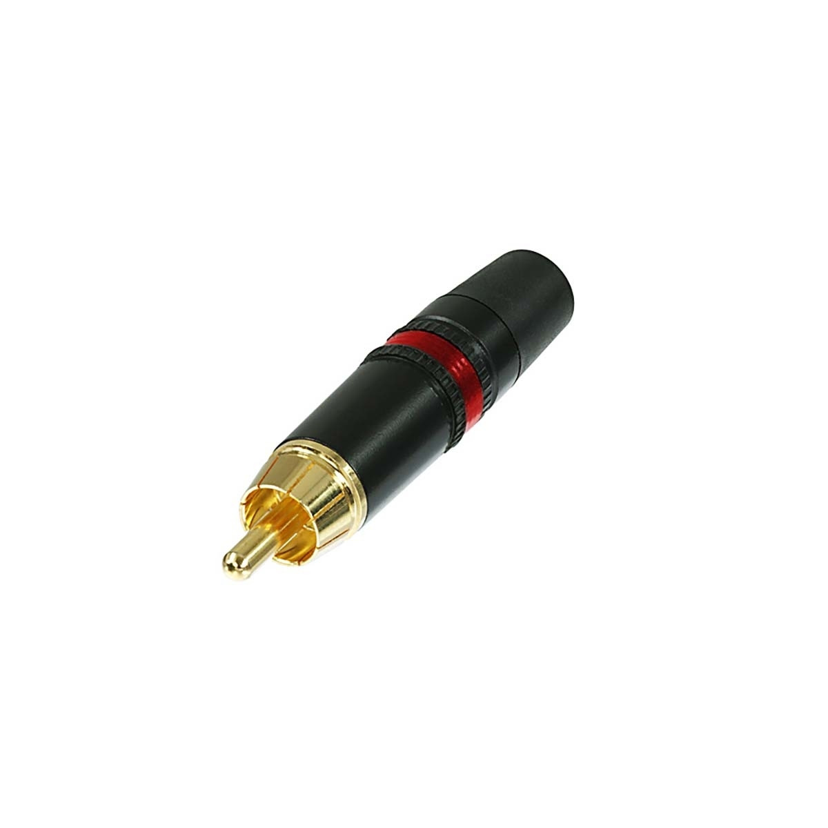 Conector RCA Macho Metal Rojo