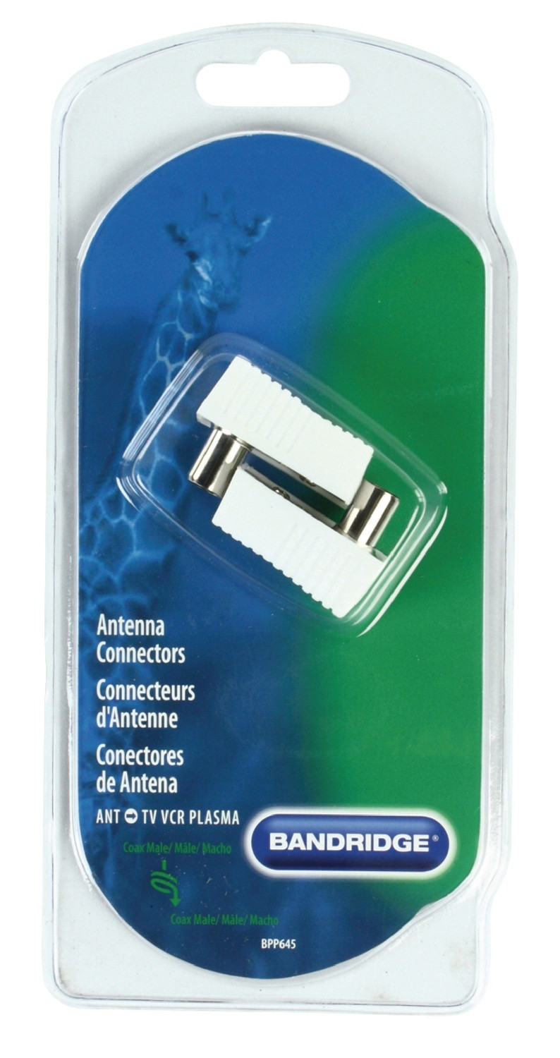 Coaxial Macho / Macho Branco