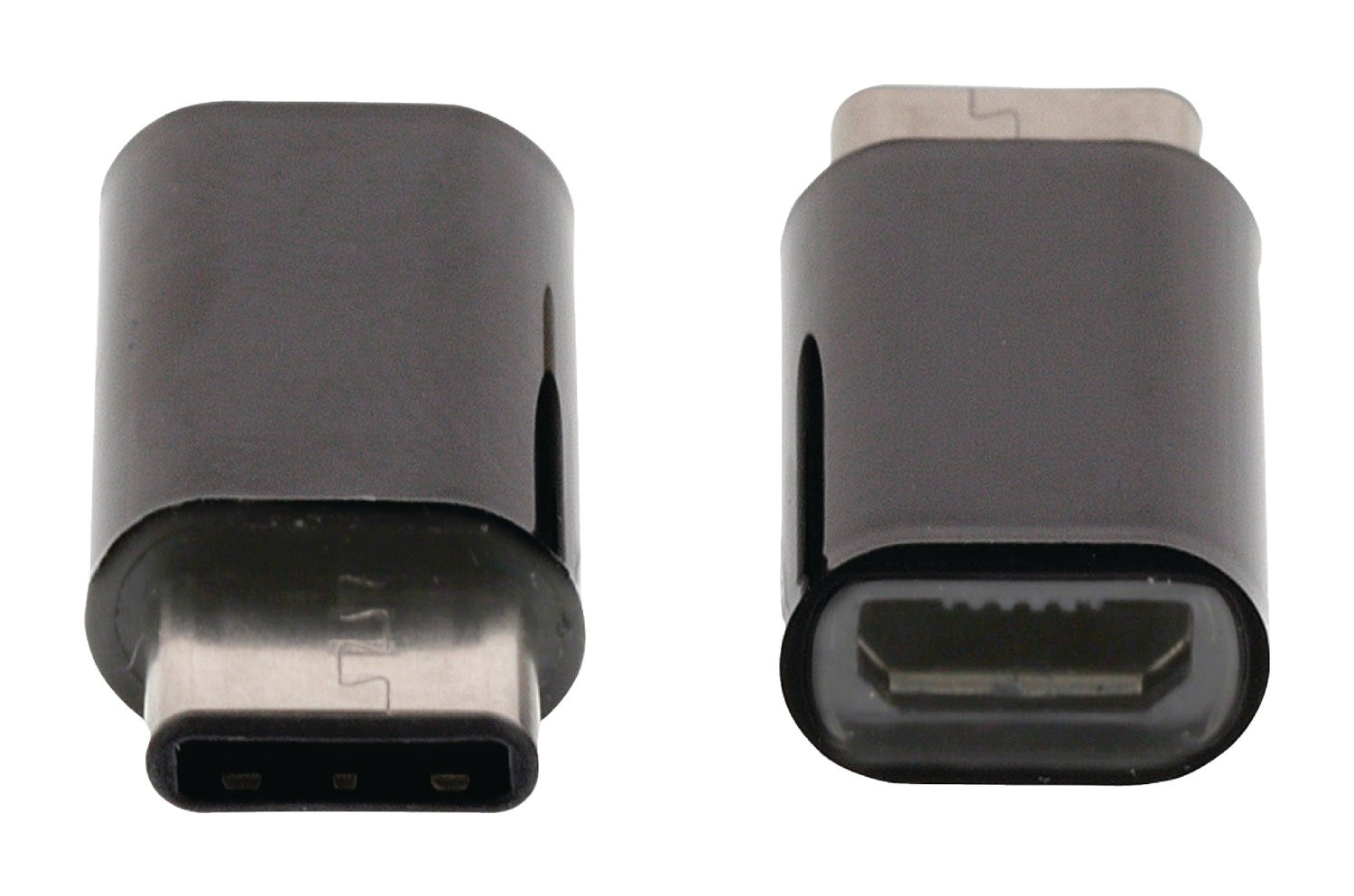 Adapter USB 2.0 USB-C męski - USB Micro B żeński czarny