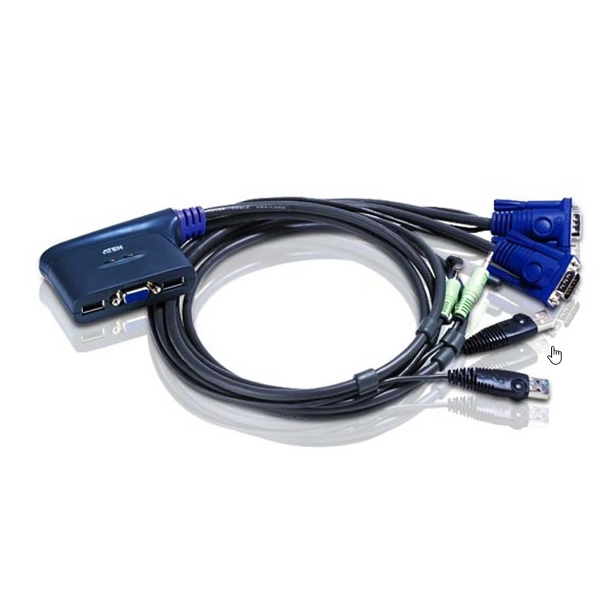 Switch KVM a 2 porte nero