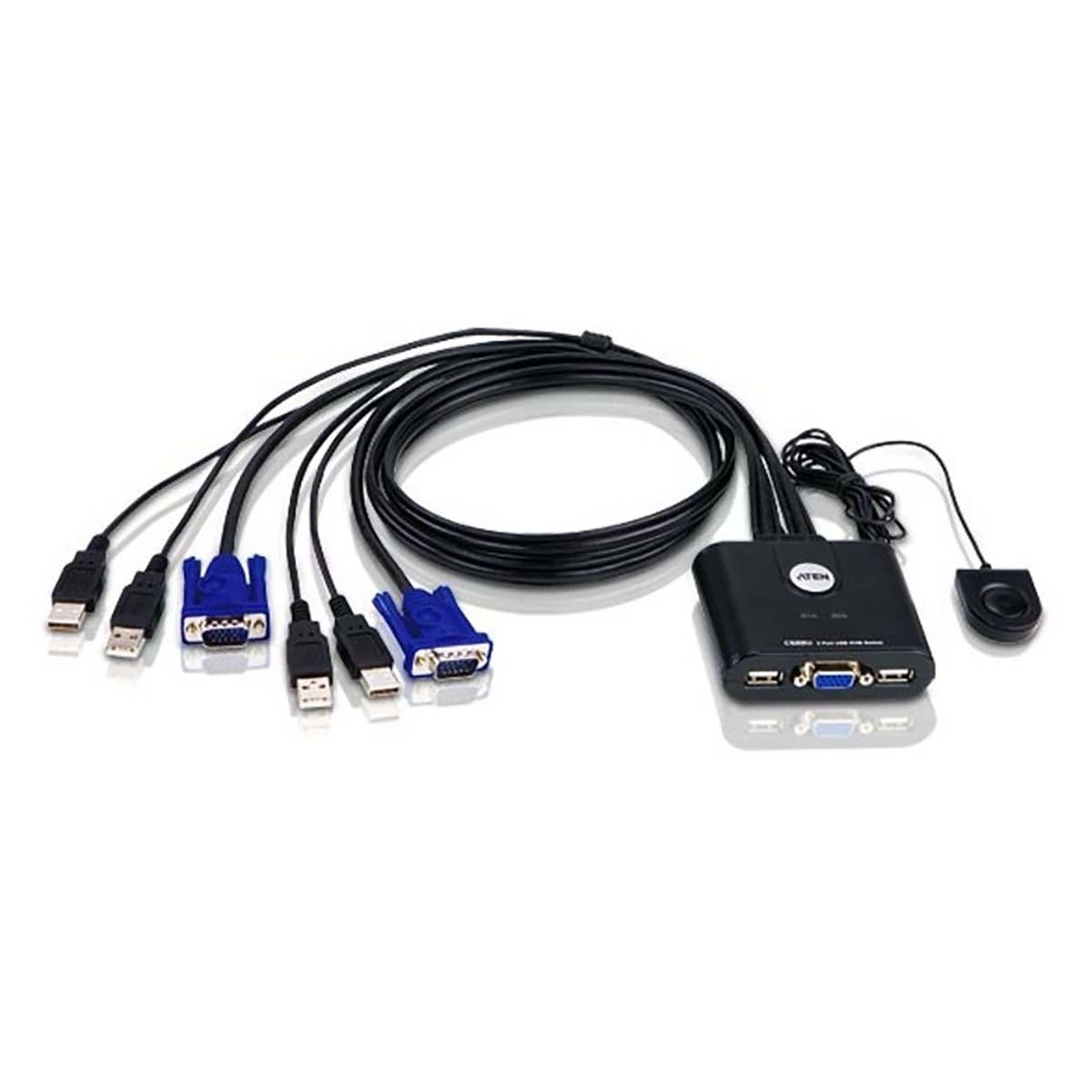 Switch KVM a 2 porte nero