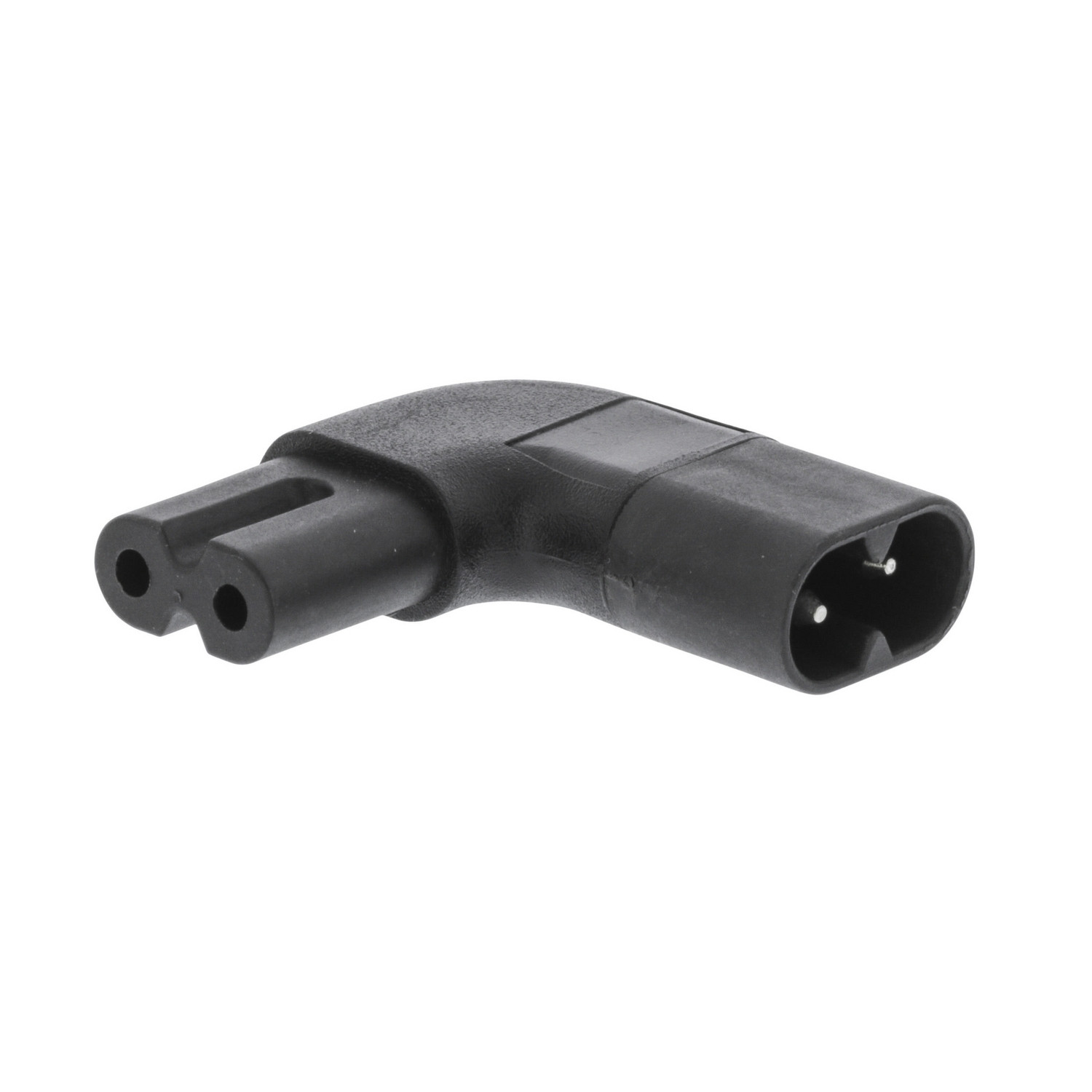 Netzstecker Stecker/Buchse Schwarz