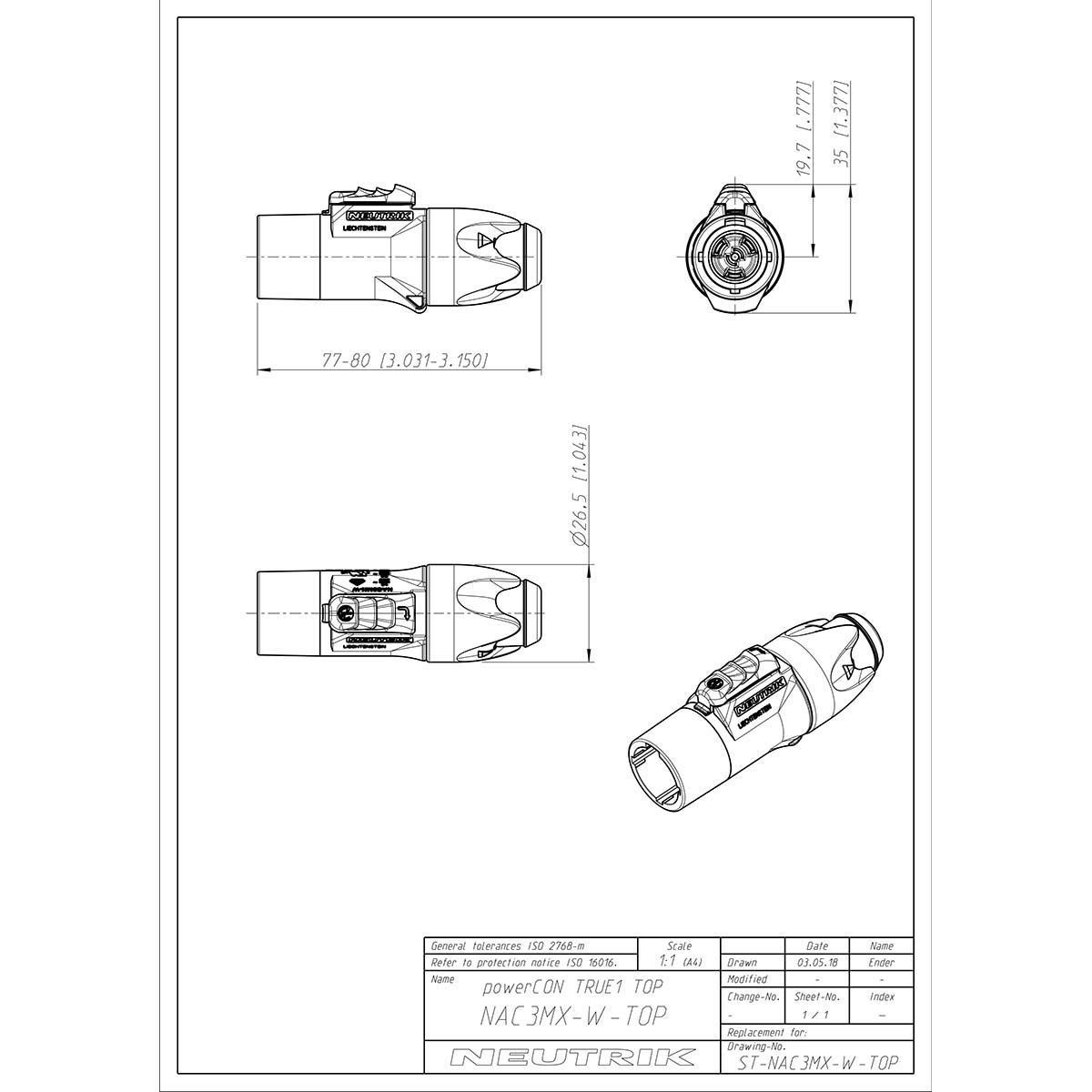 Conector de cable macho con bloqueo, abrazaderas de tornillo
