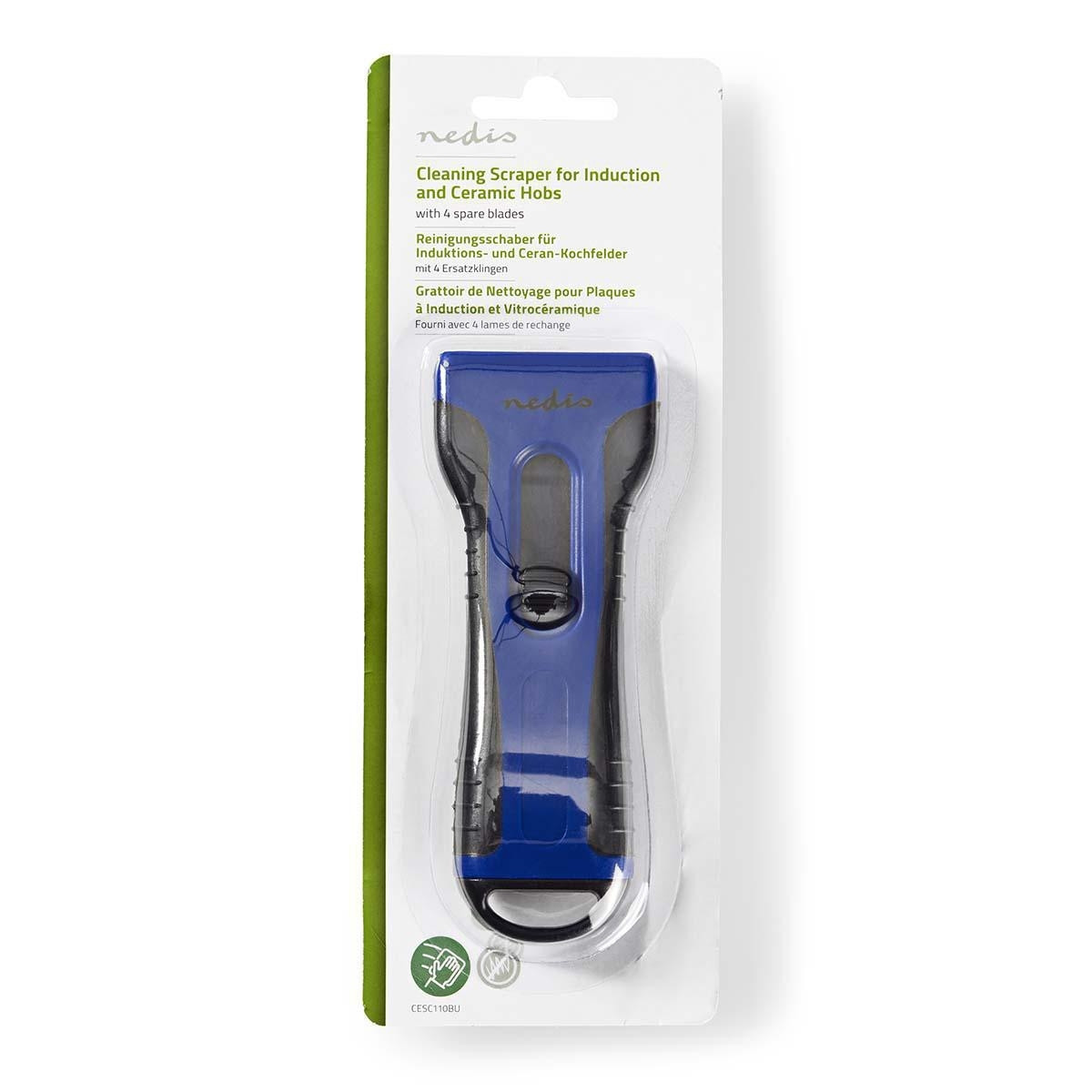 Cleaning scraper | Ceramic hob | Blue / Black | Plastic