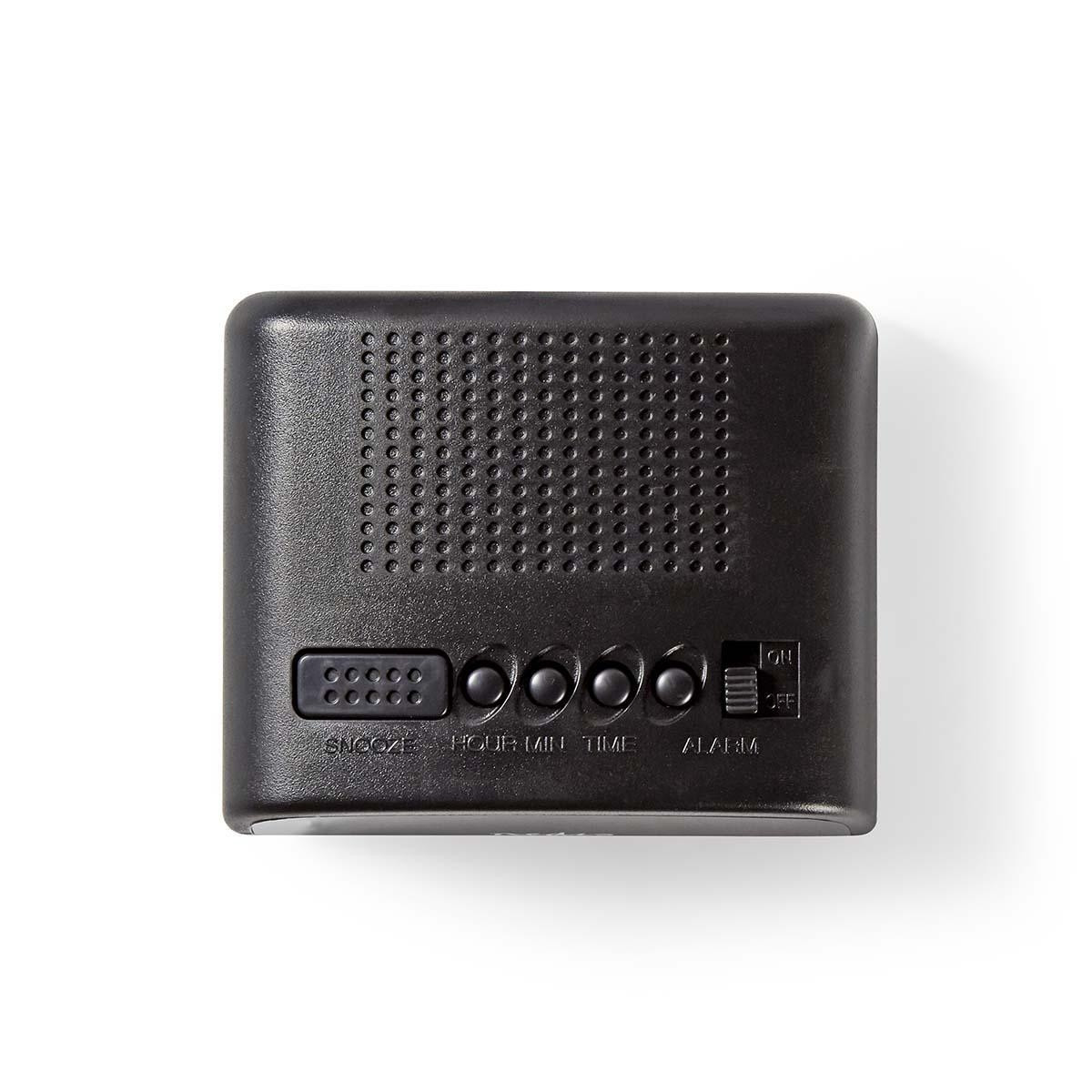 Digital Desk Alarm Clock | LED Display | Snooze function | No | Black