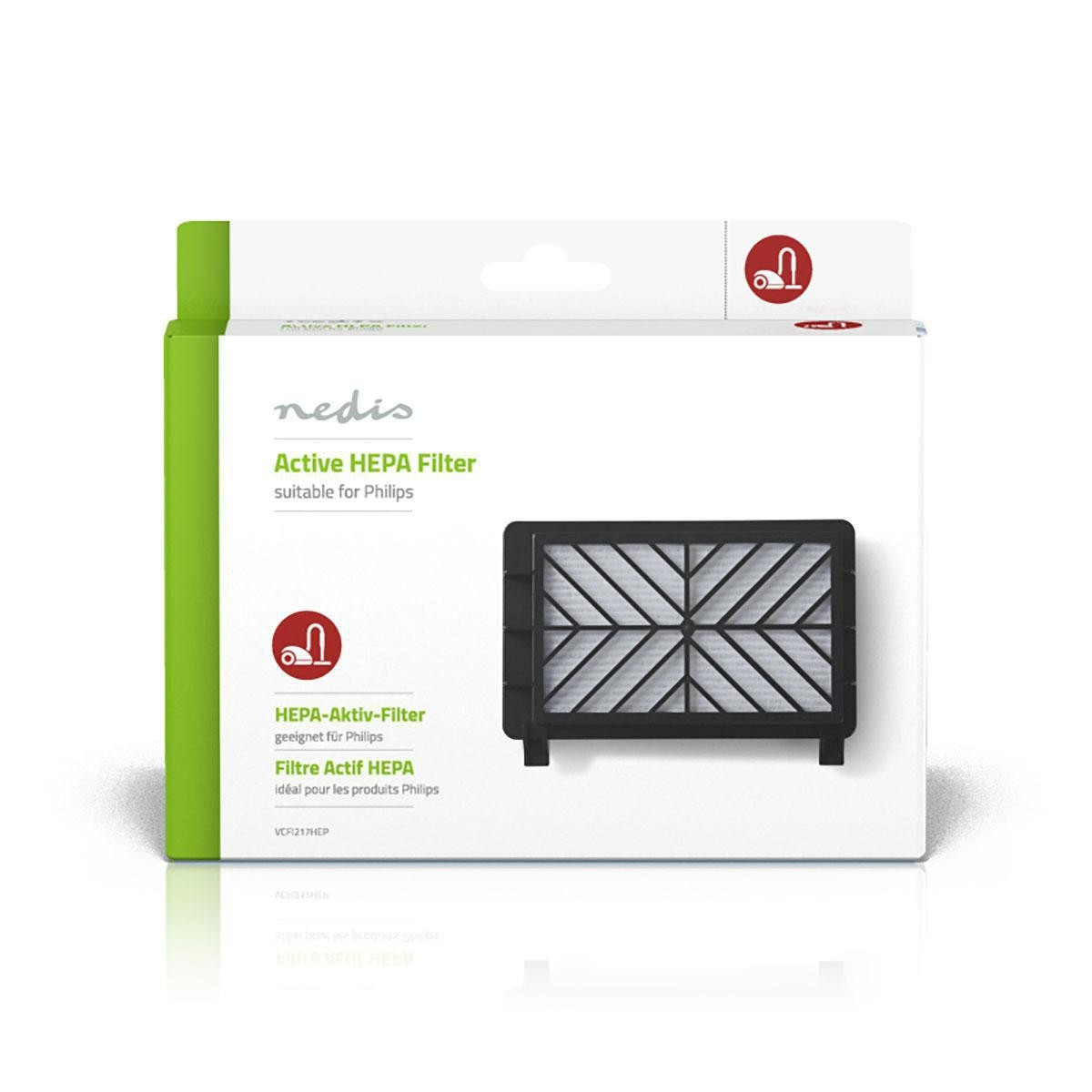 Replacement Active HEPA filter | Replacement for: Philips | Black /...