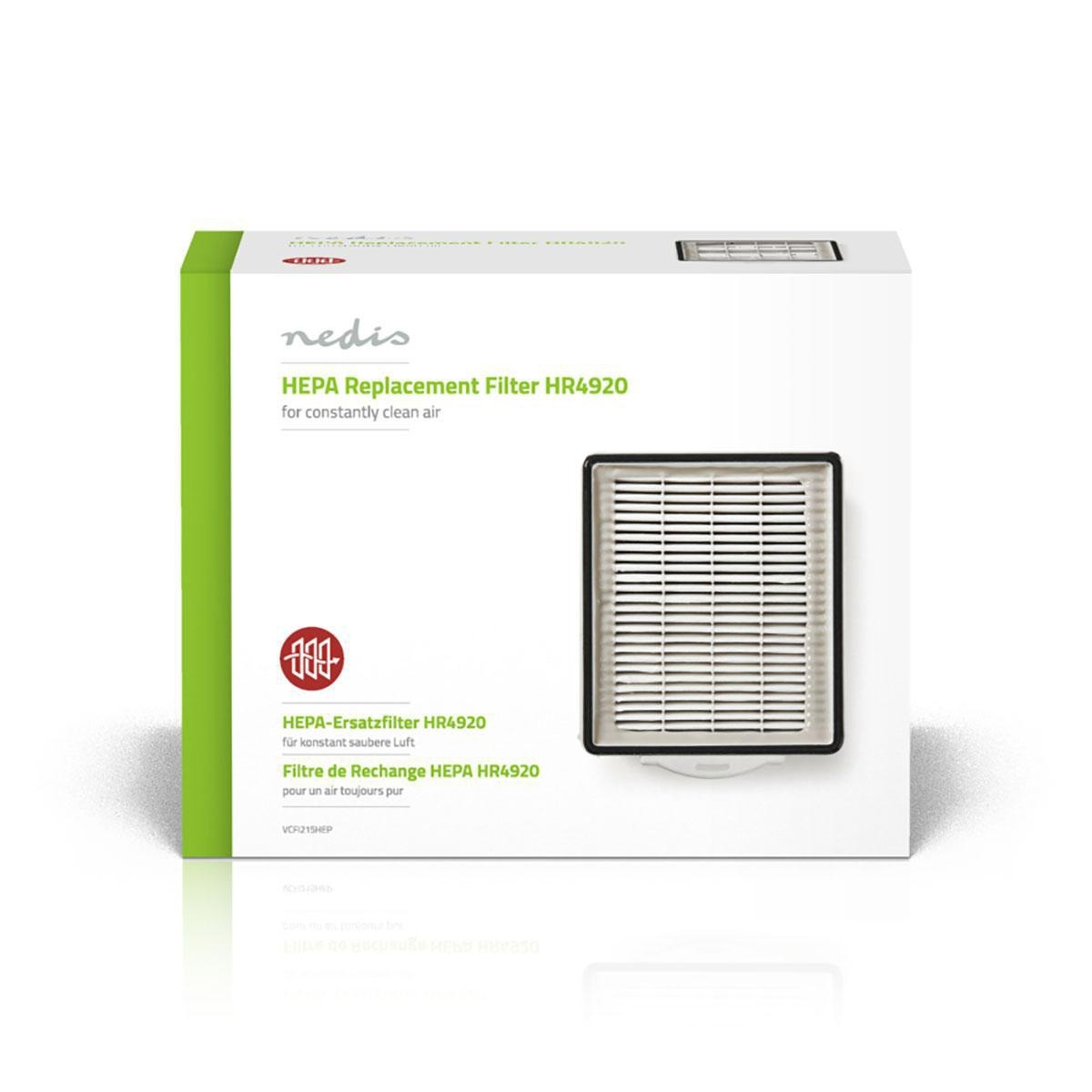 Replacement Active HEPA filter | Replacement for: Philips | White