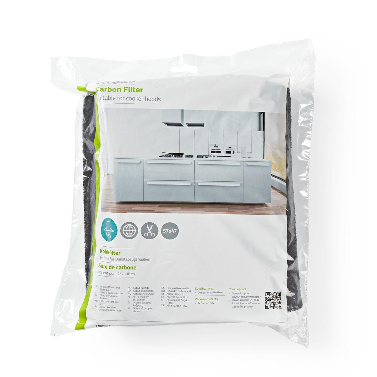 Cooker hood carbon filter | Compatible with: Universal | Replacemen...
