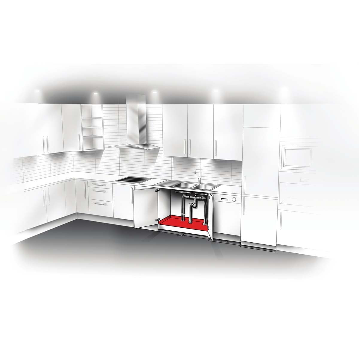 Bench cabinet insert Universal 60 cm