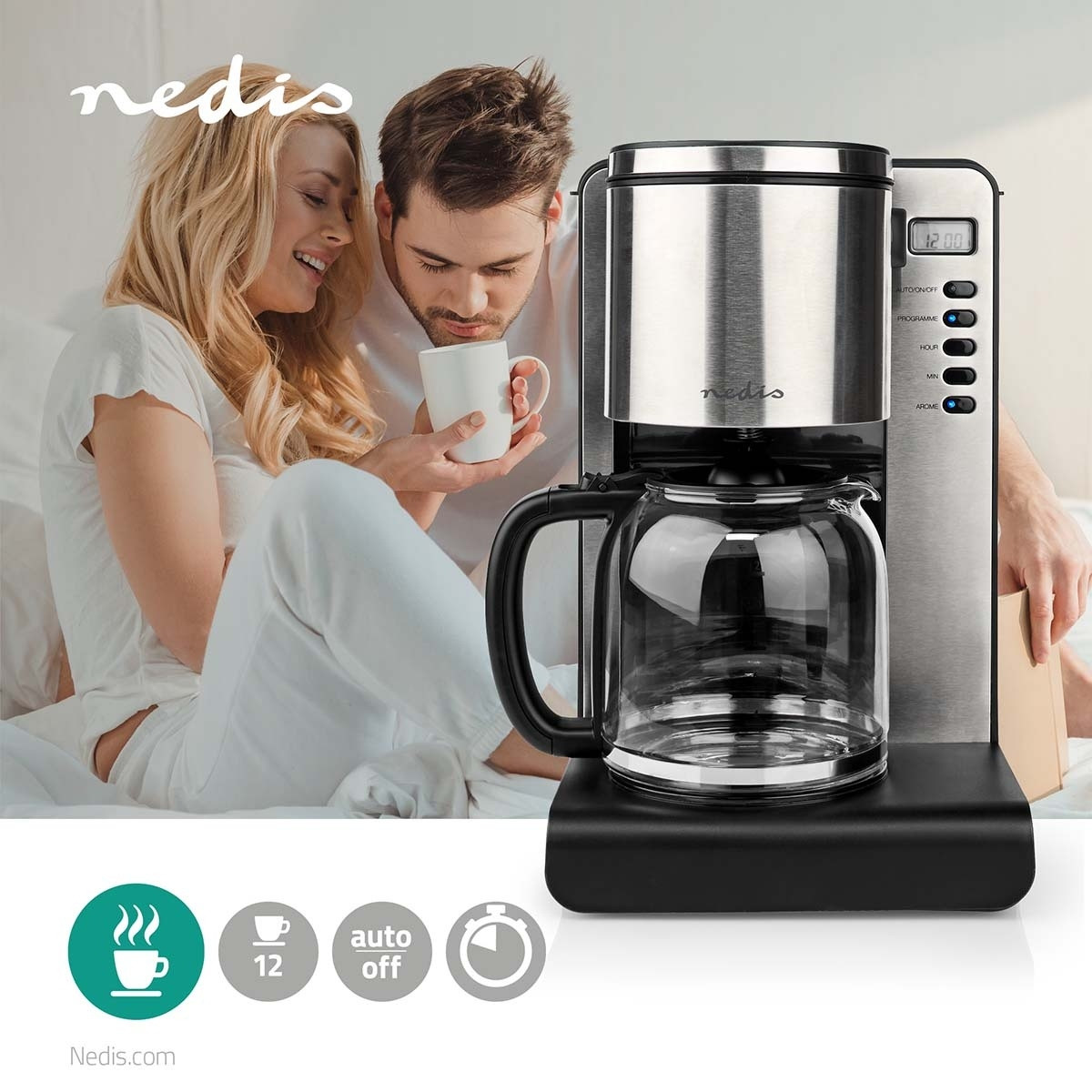 Coffee maker | Filter coffee | 1.5 l | 12 Cups | Keep warm function...