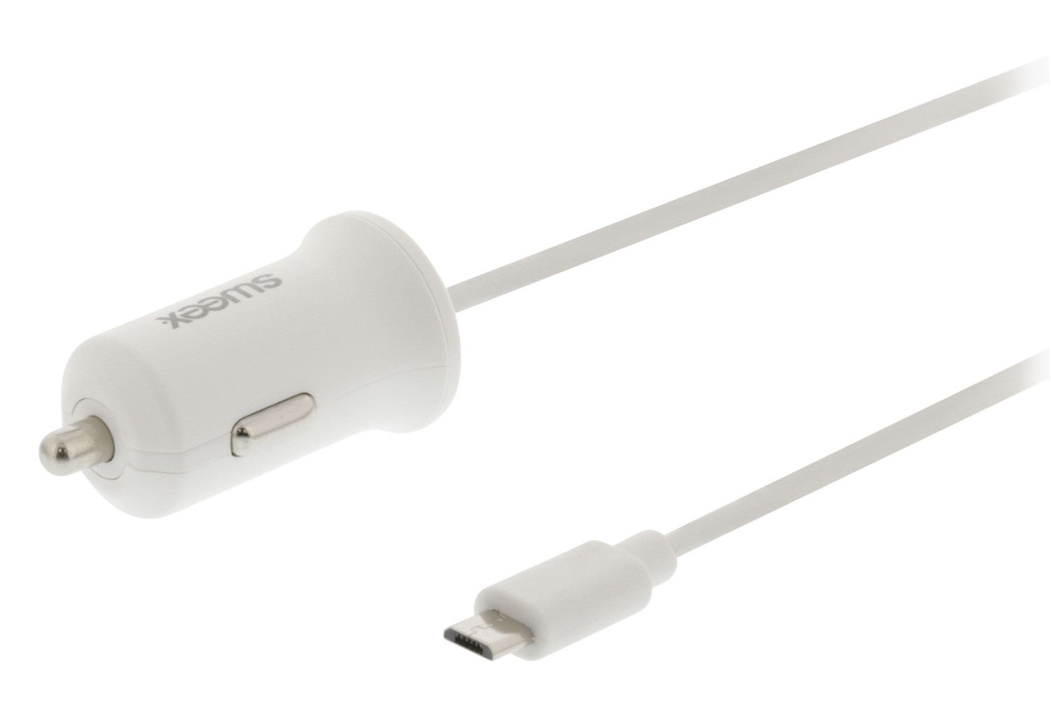 Billaddare 2.4 A Micro USB Wit