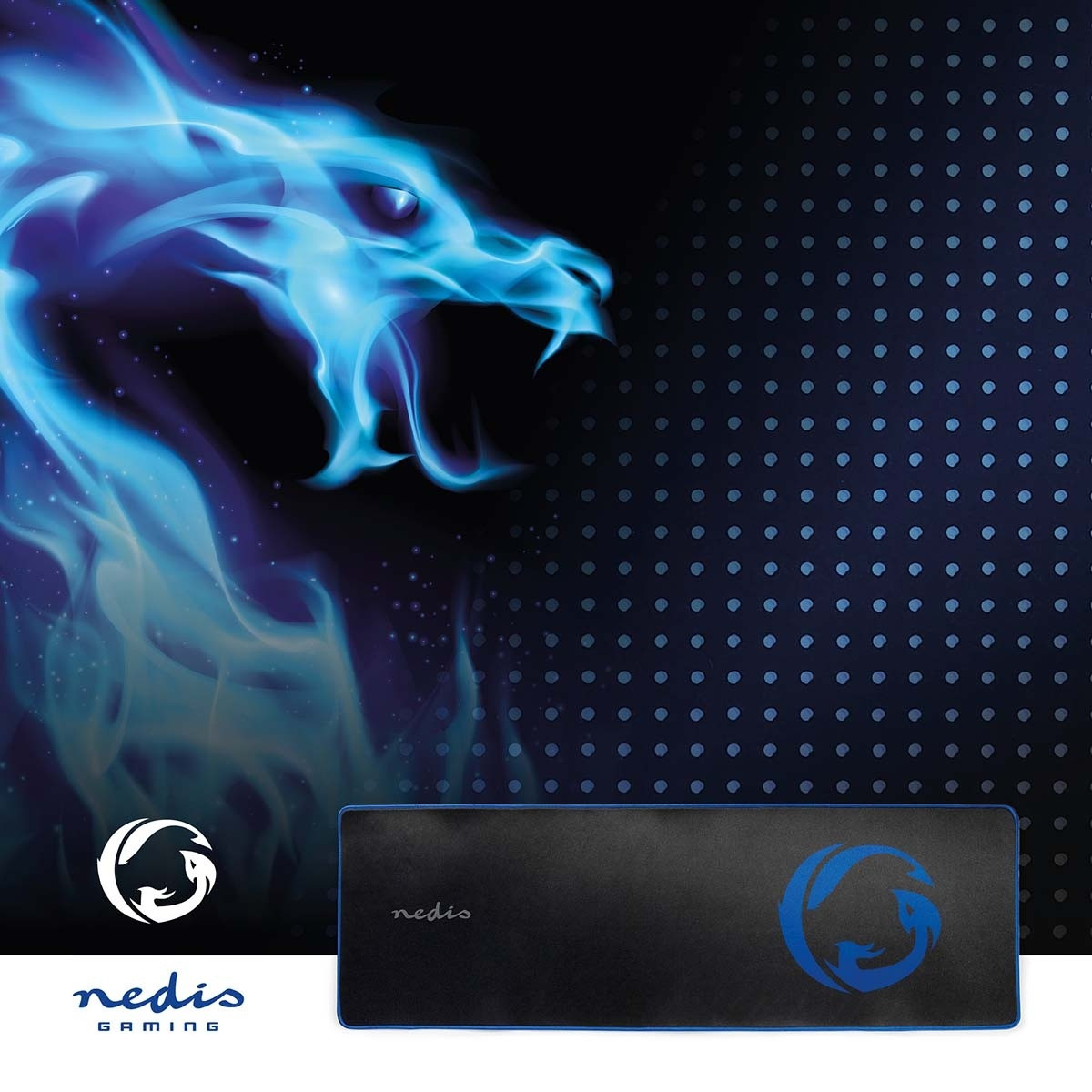 Gaming mouse pad | Rubber / Microfiber | Black