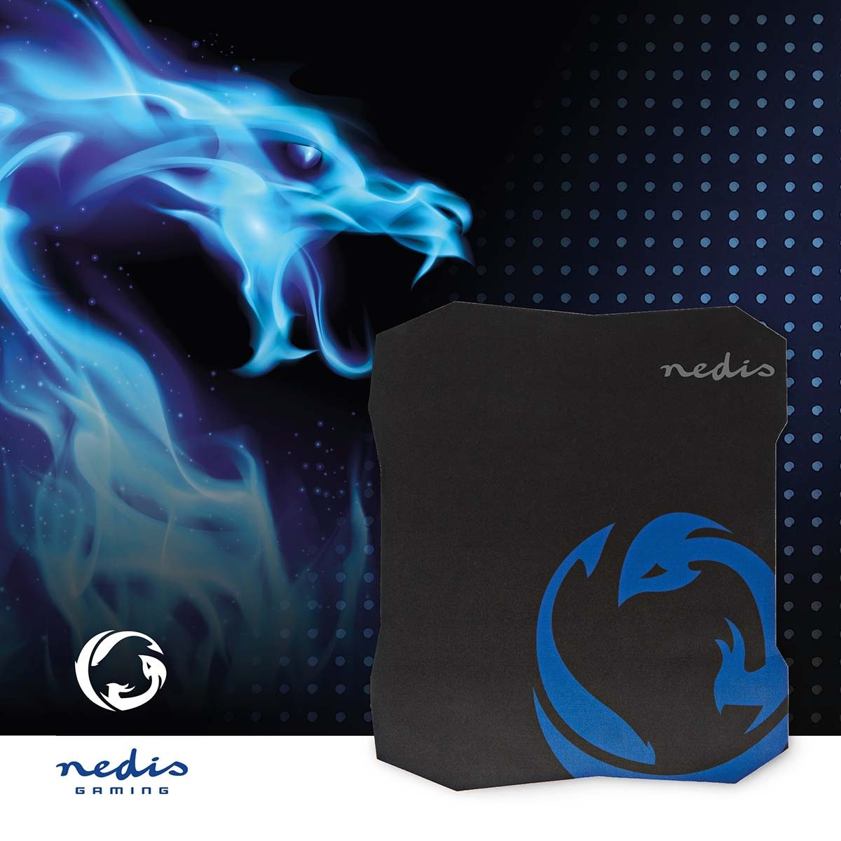 Mousepad da gioco | Gomma / Microfibra | Nero
